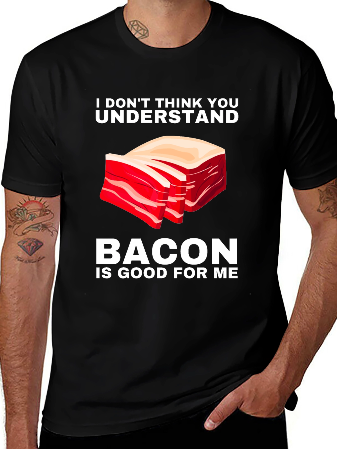 Variant 27 of Bacon is Good for Me T-Shirt Funny