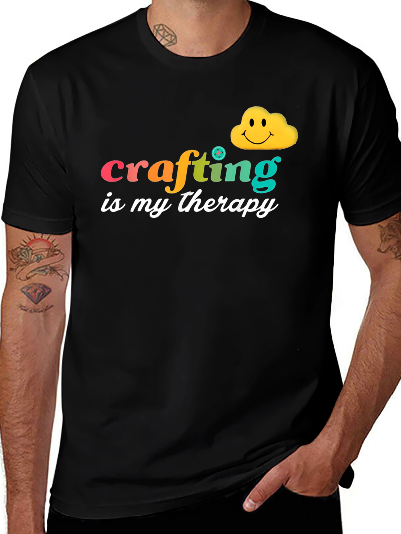 Crafting is My Therapy Graphic Tee