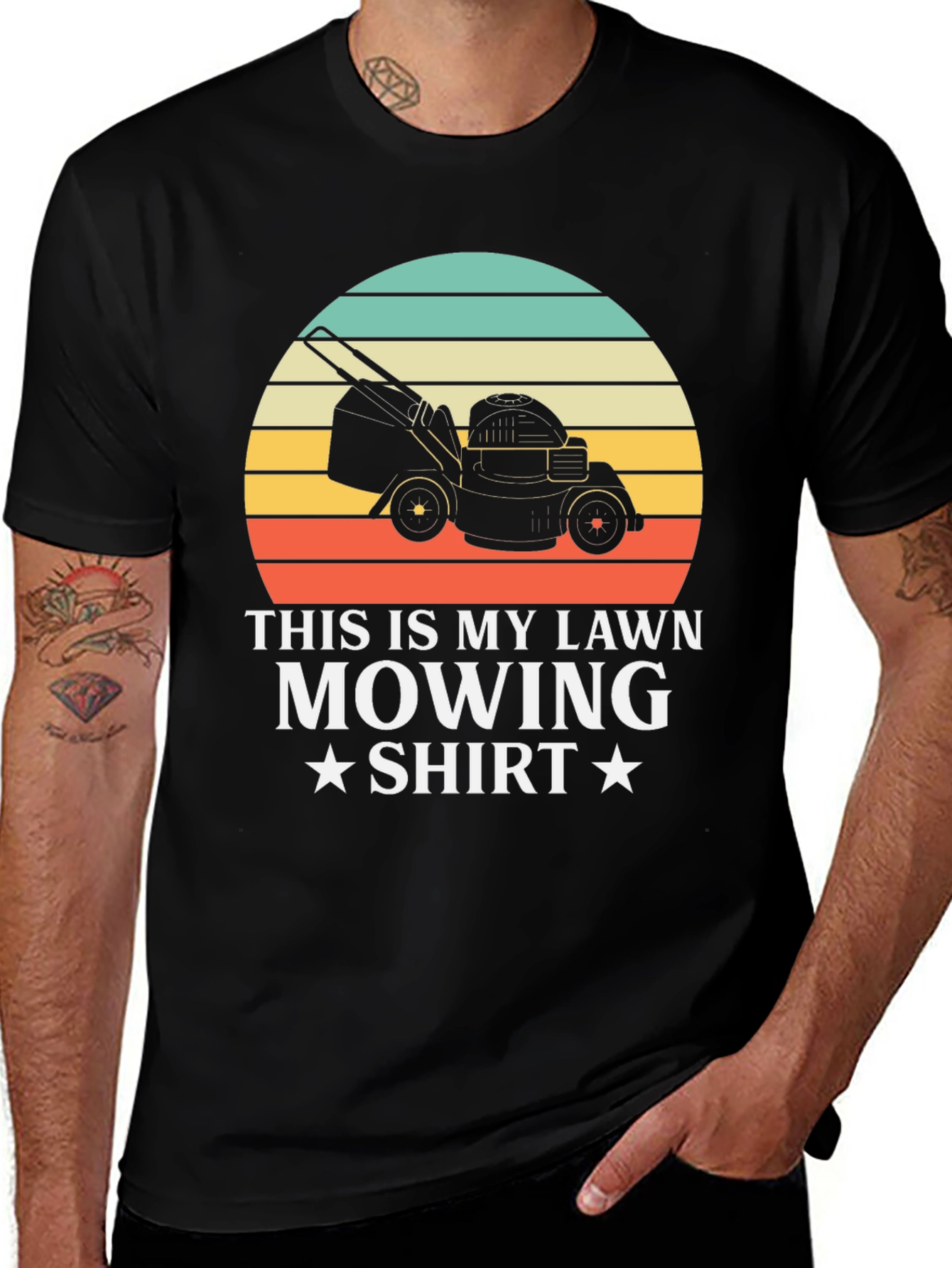 Variant 15 of Lawn Mowing Shirt - Retro Gardener Tee