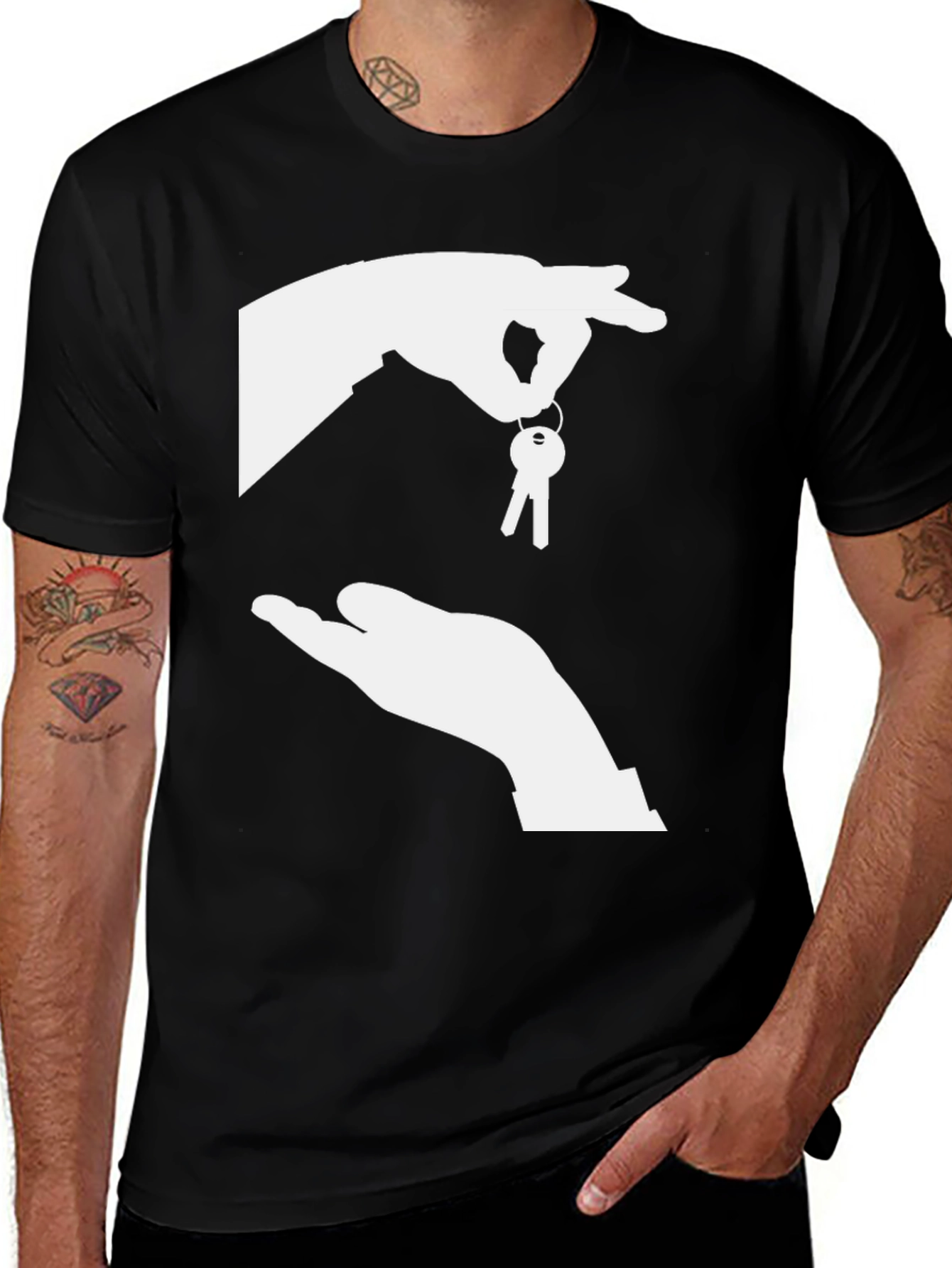 Variant 28 of Keys Hand Off Graphic T-Shirt