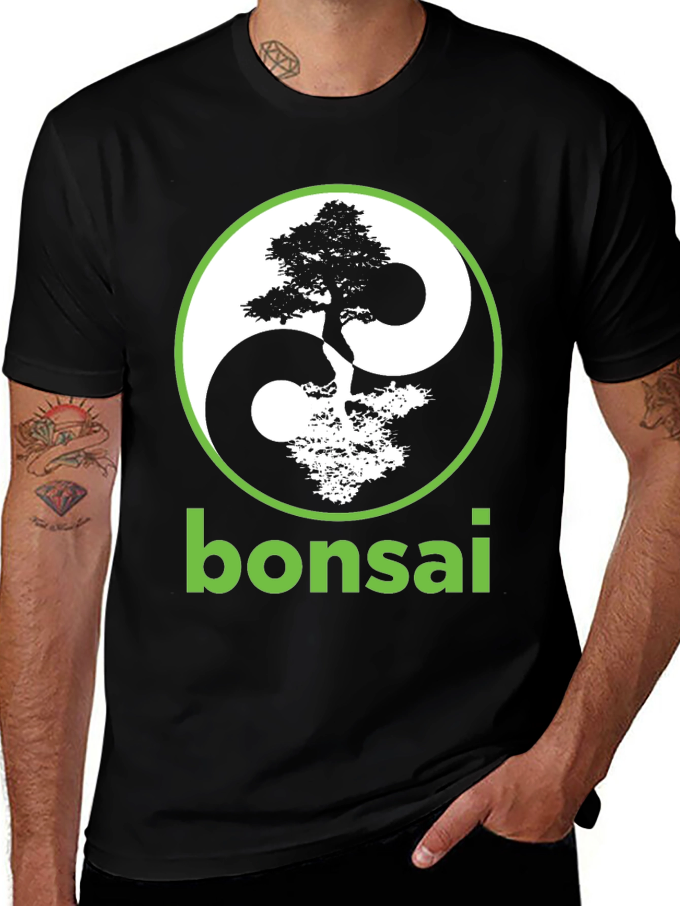 Variant 21 of Bonsai Yin Yang Graphic Tee