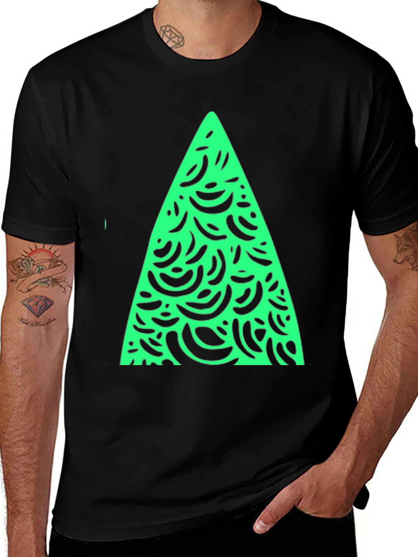 Variant 6 of Funky Christmas Tree Graphic Tee