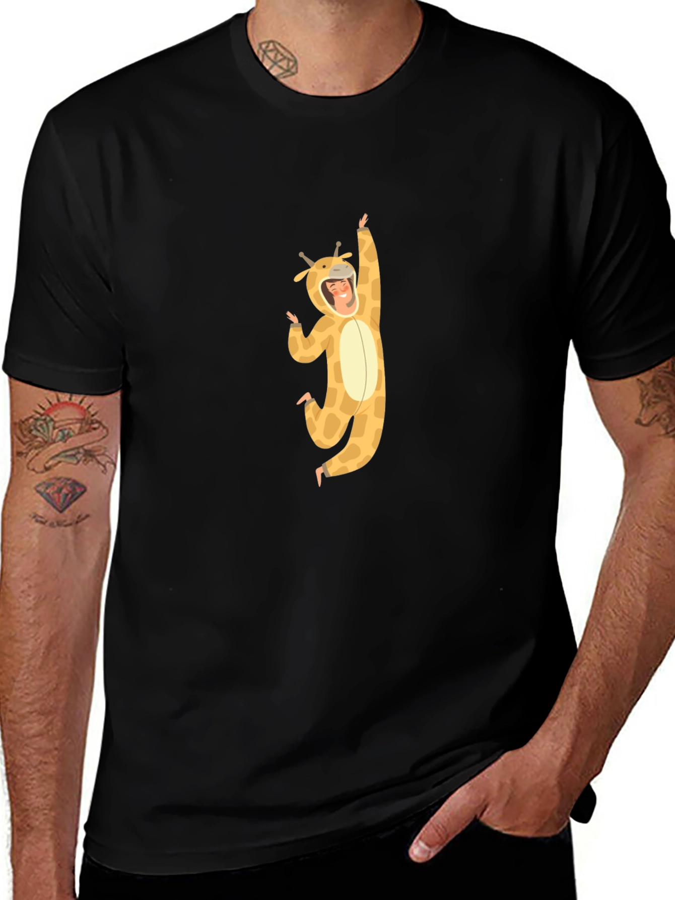 Variant 21 of Giraffe Costume Graphic Tee