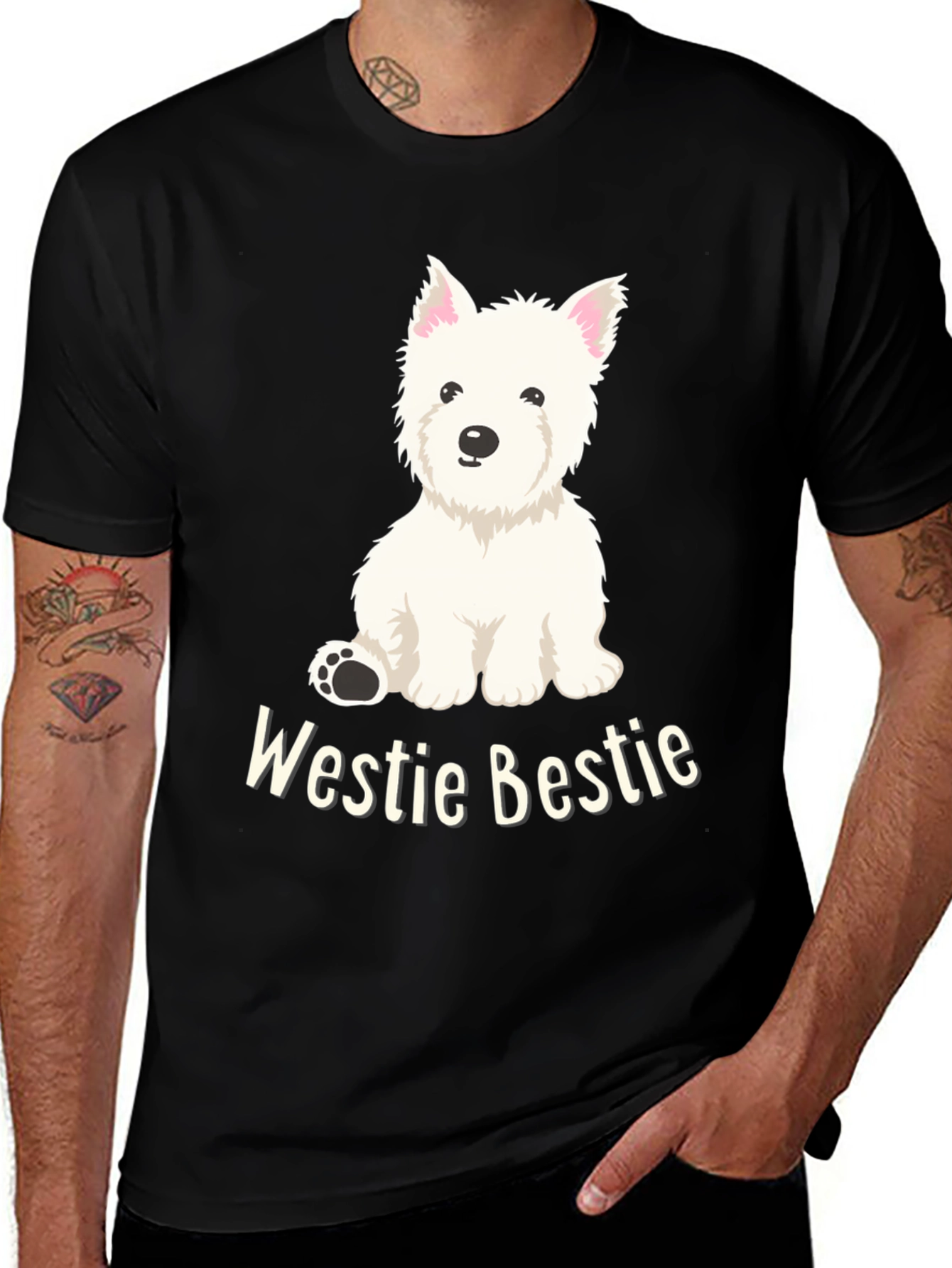 Westie Bestie Dog Graphic T-Shirt