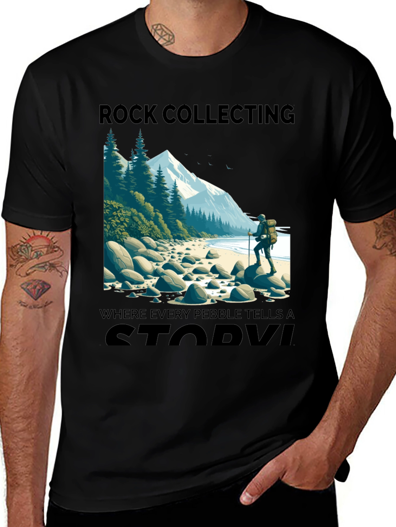 Variant 9 of Rock Collecting Adventure T-Shirt