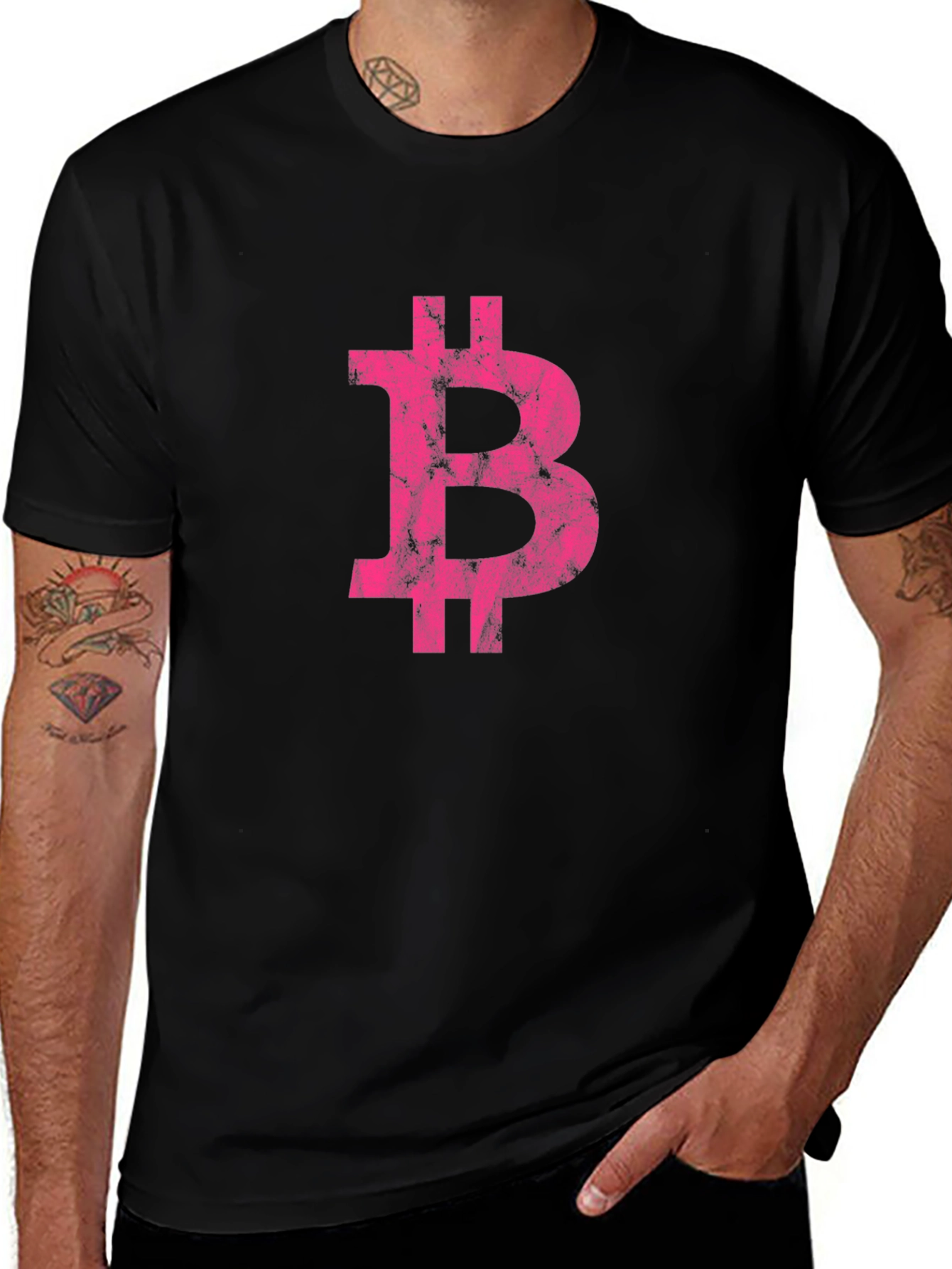 Bitcoin Distressed Logo T-Shirt