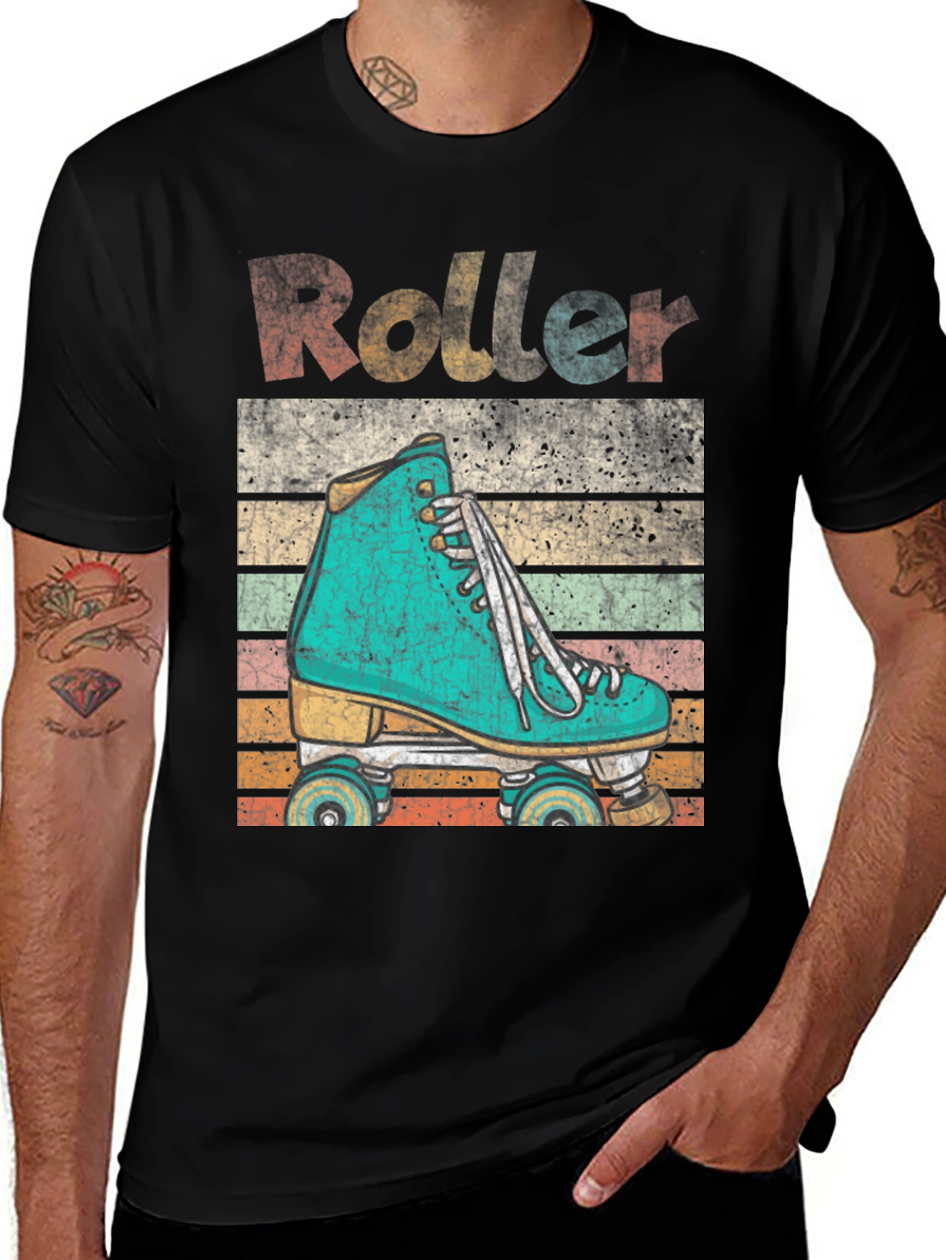 Variant 14 of Retro Roller Skate T-Shirt - Vintage Style