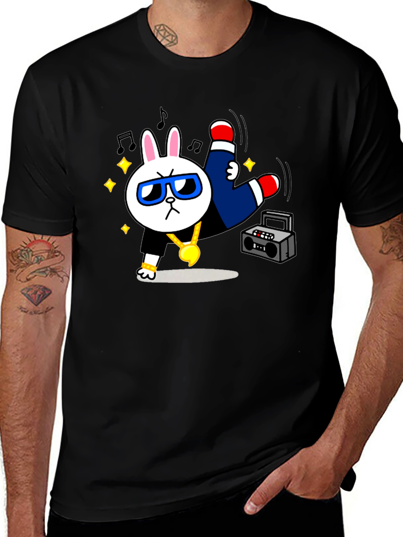 Variant 7 of Cool Rabbit Graphic T-Shirt