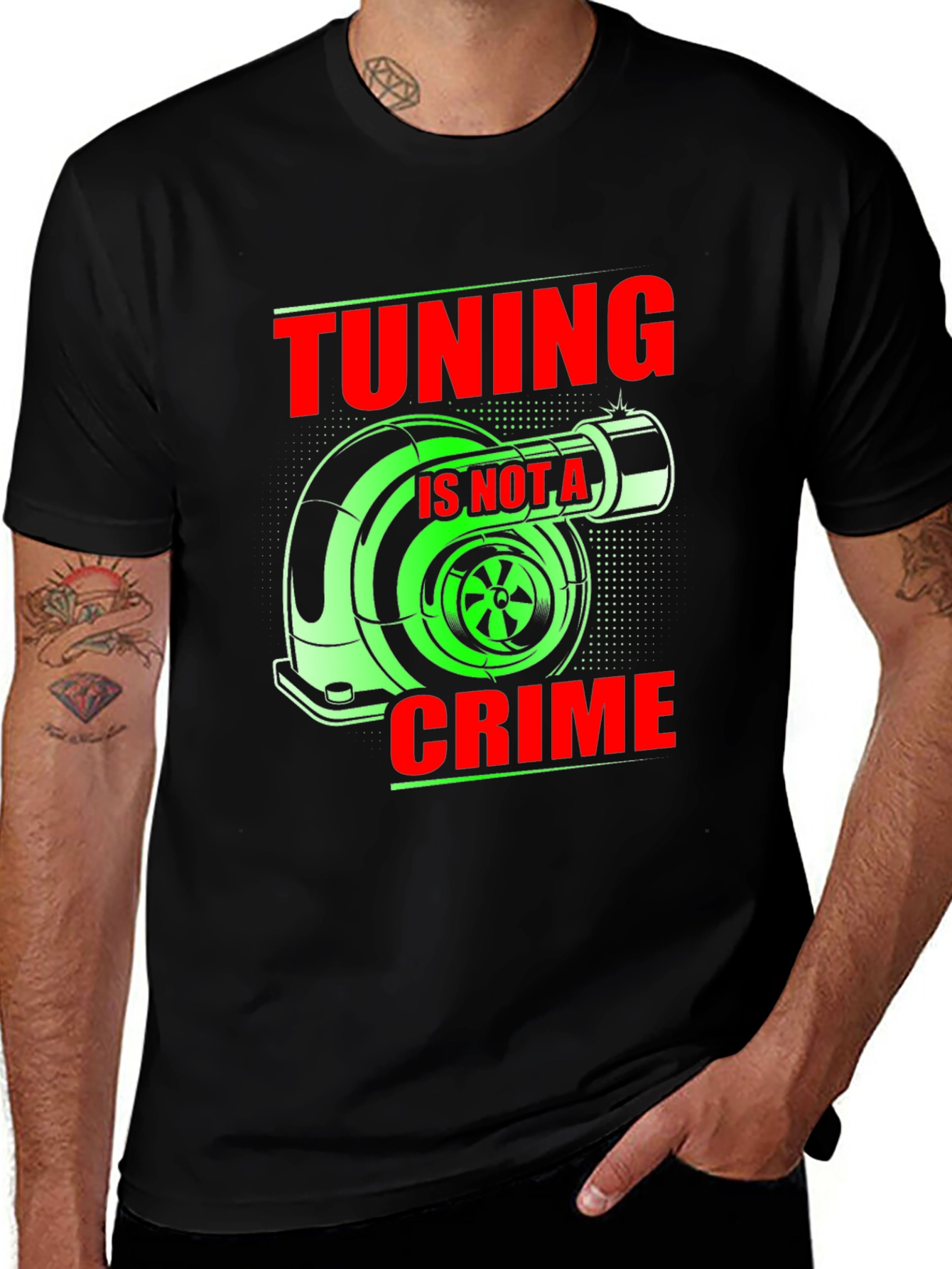 Variant 26 of Tuning is Not a Crime Graphic T-Shirt