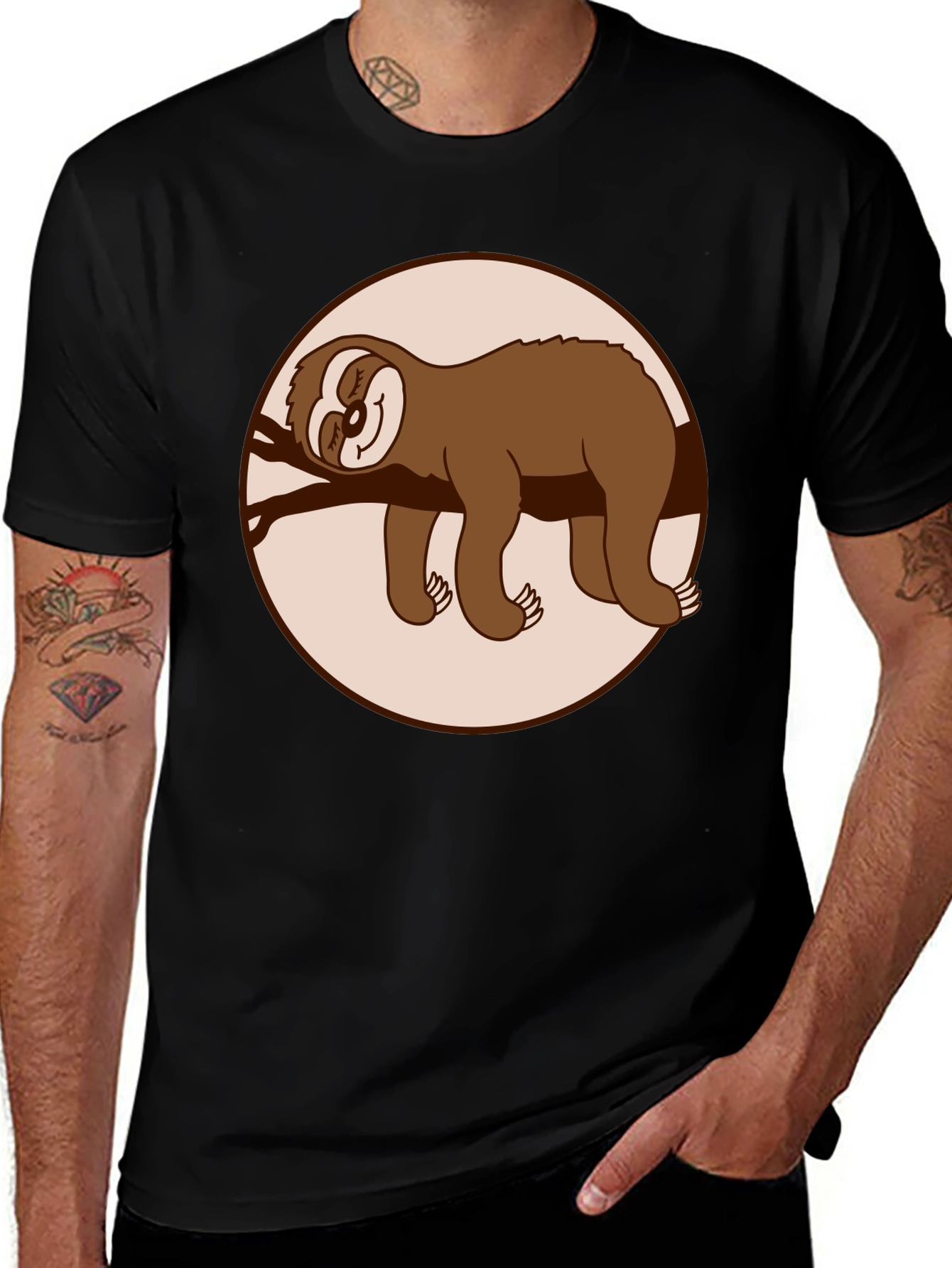 Variant 10 of Cute Sloth Tee - Lazy Days Ahead!