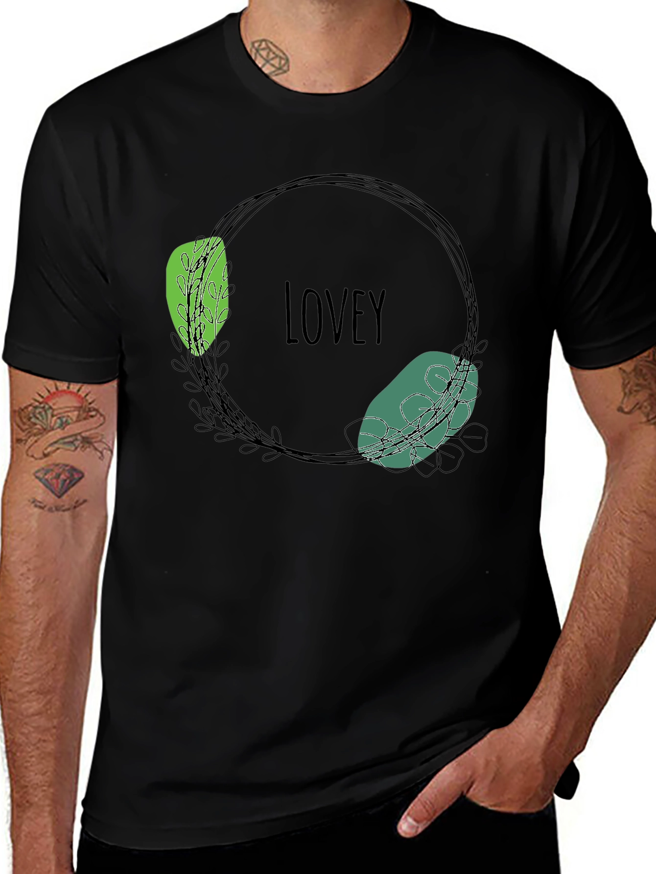 Variant 3 of Lovey Graphic Tee - Modern Casual Style