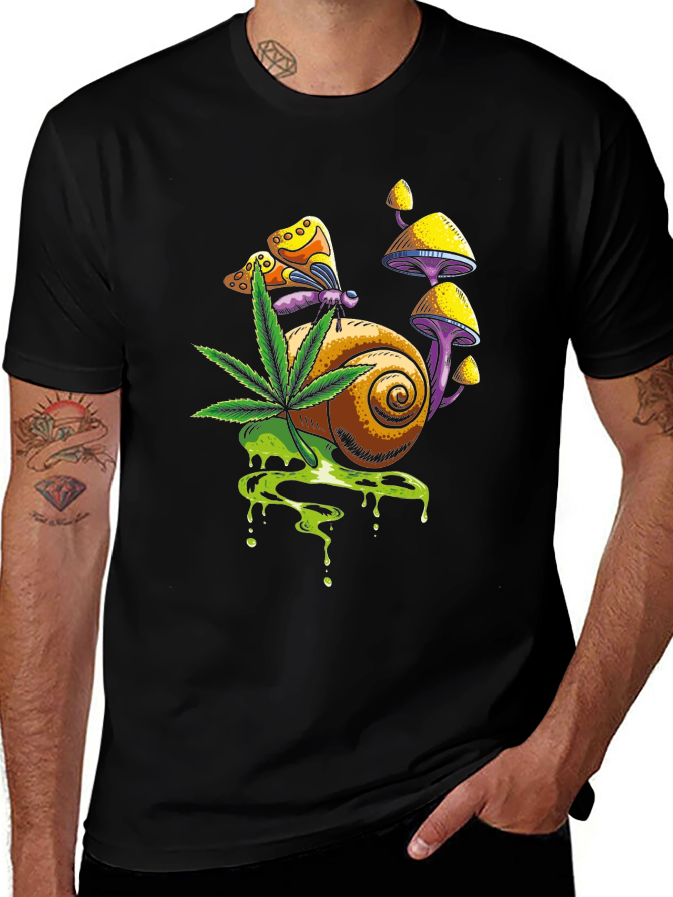 Variant 23 of Psychedelic Snail Graphic Tee
