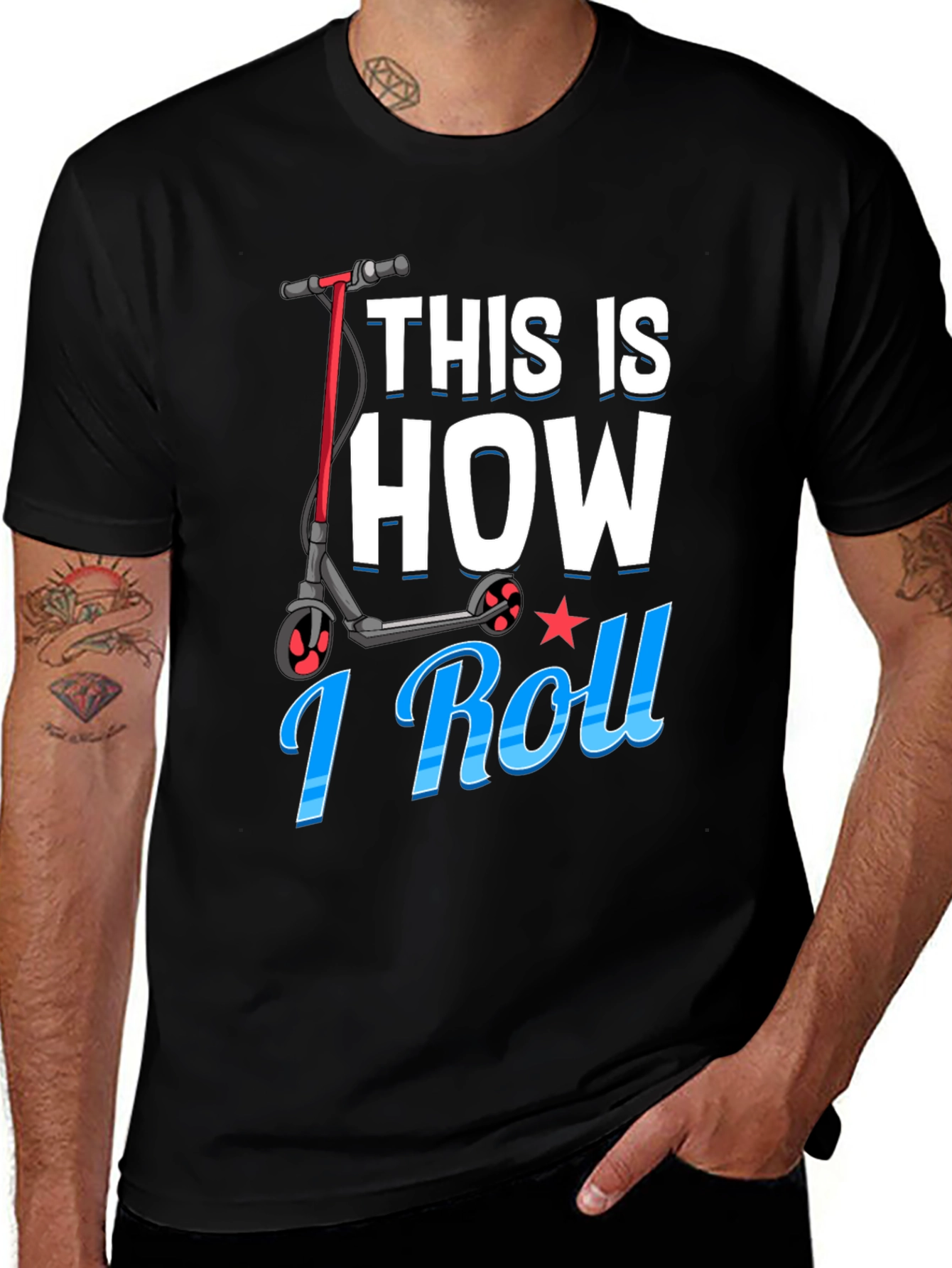 Variant 10 of This Is How I Roll Scooter T-Shirt