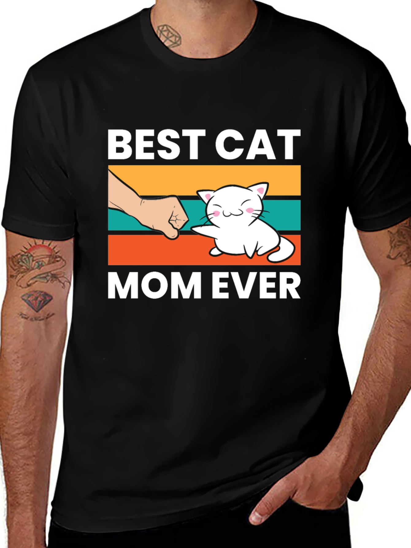 Variant 20 of Best Cat Mom Ever Graphic T-Shirt