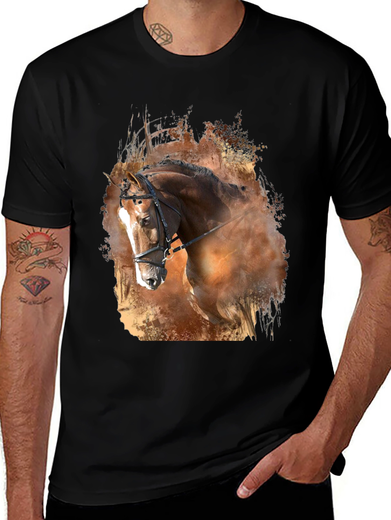 Variant 24 of Horse Graphic Tee - Equestrian Fashion T-Shirt