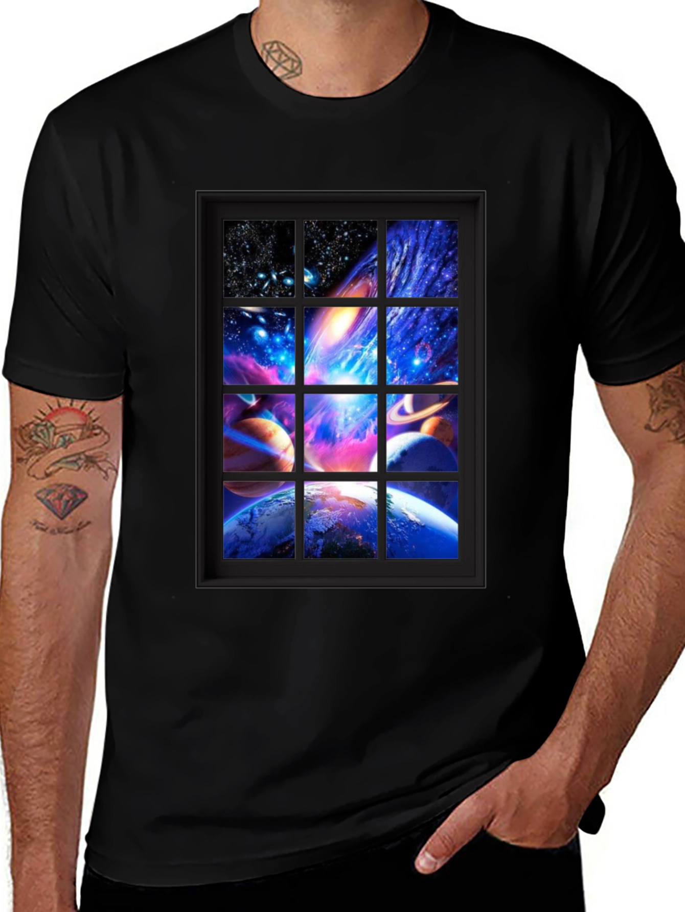 Space View T-Shirt | Window Design