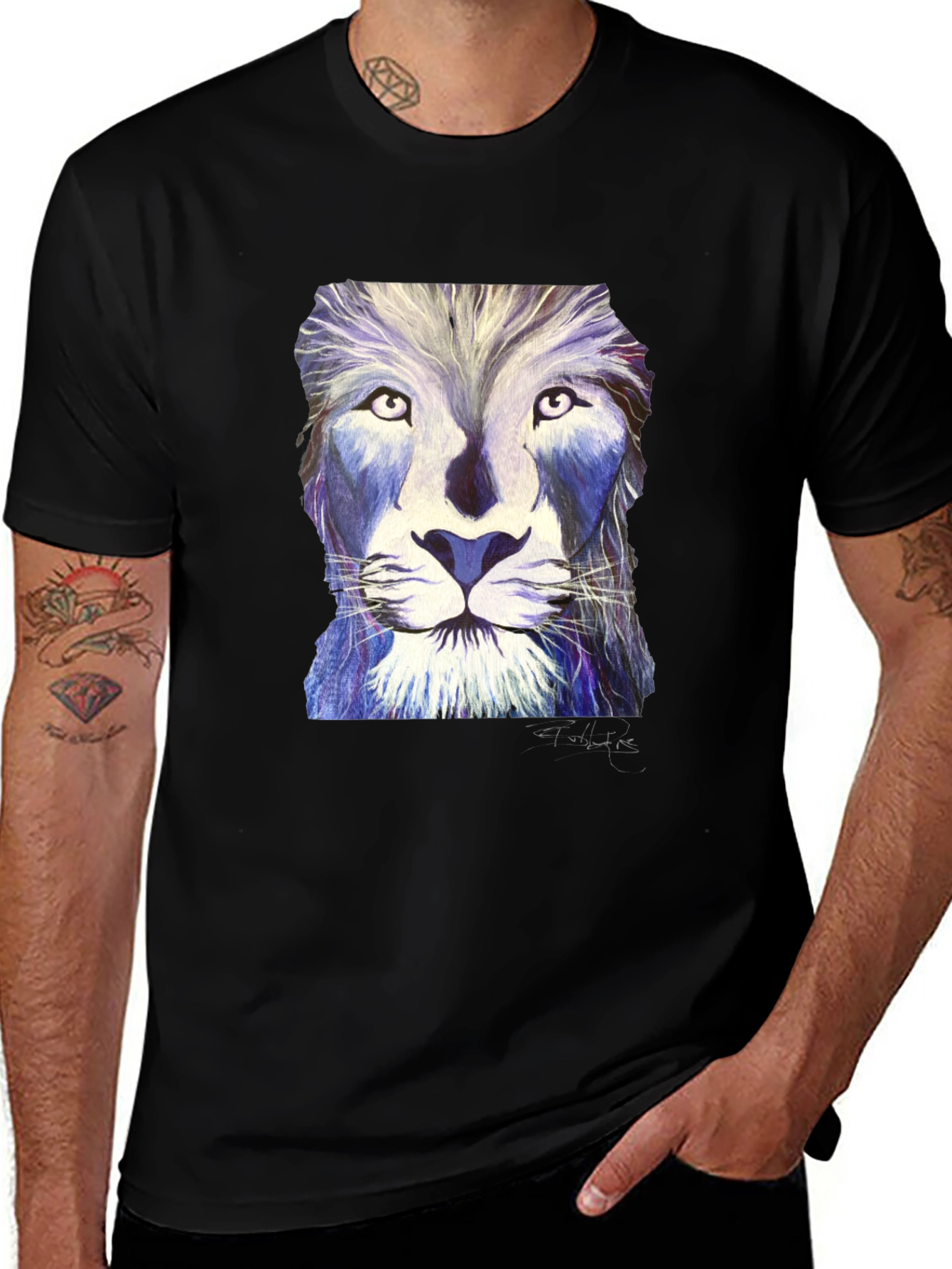 Variant 9 of Lion Art T-Shirt - Unisex Graphic Tee