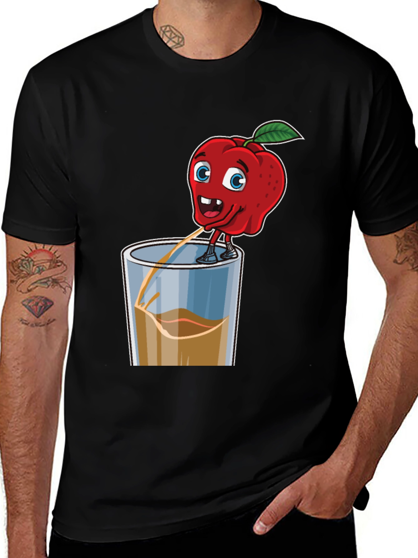 Variant 2 of Funny Apple Juice T-Shirt