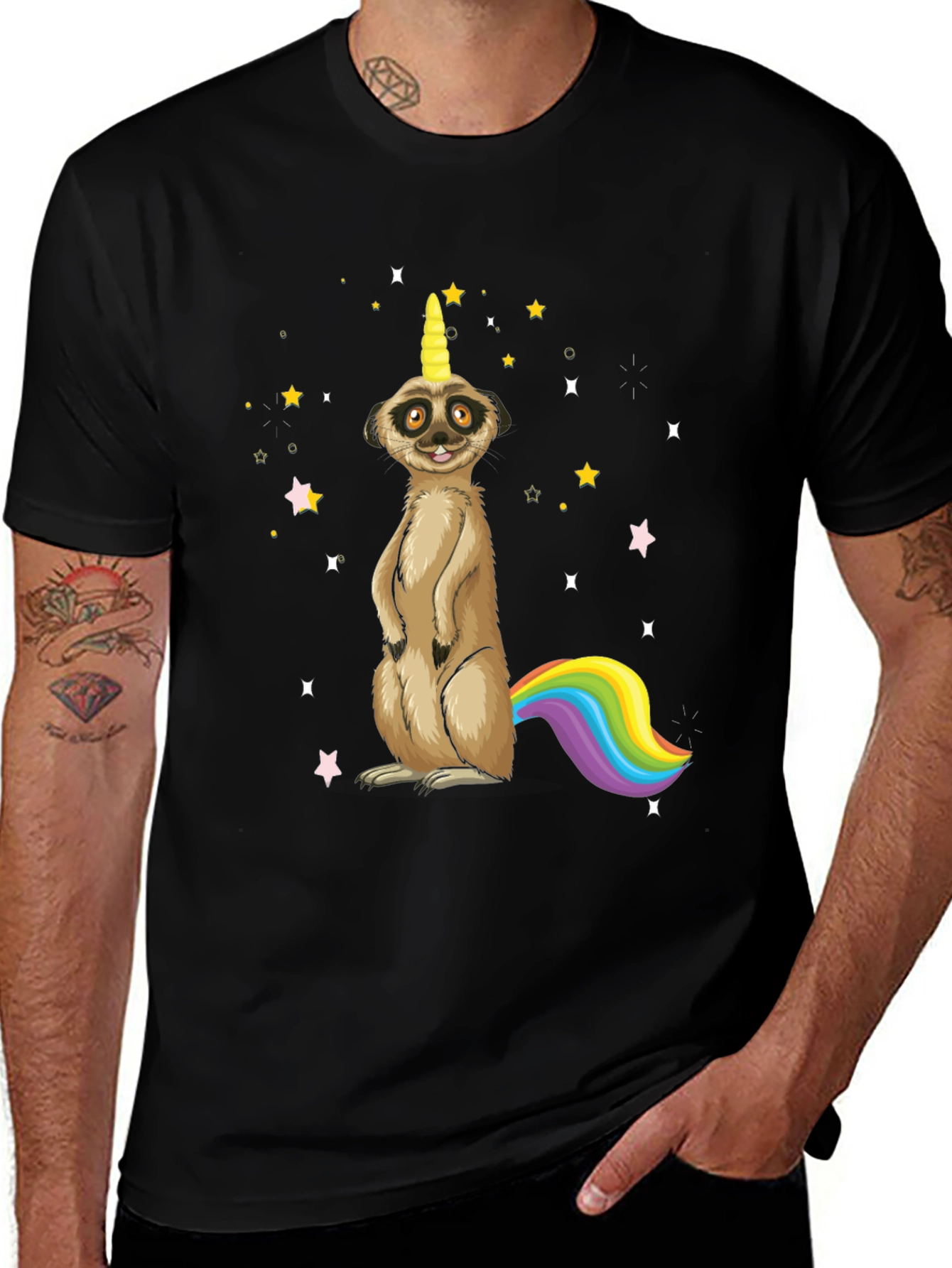 Variant 22 of Meerkat Unicorn Graphic T-Shirt