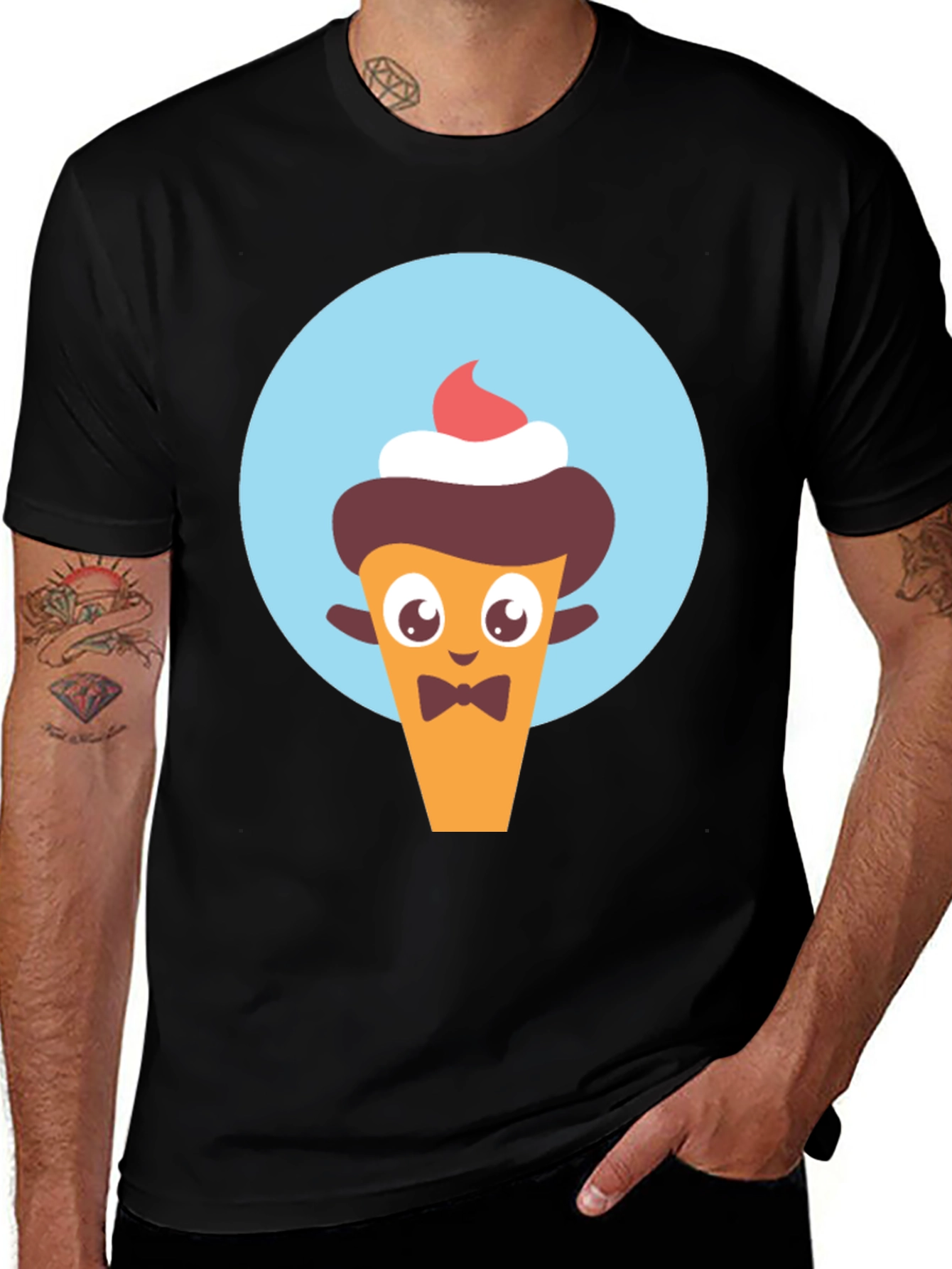 Variant 29 of Cute Cartoon Dessert Character Graphic Tee