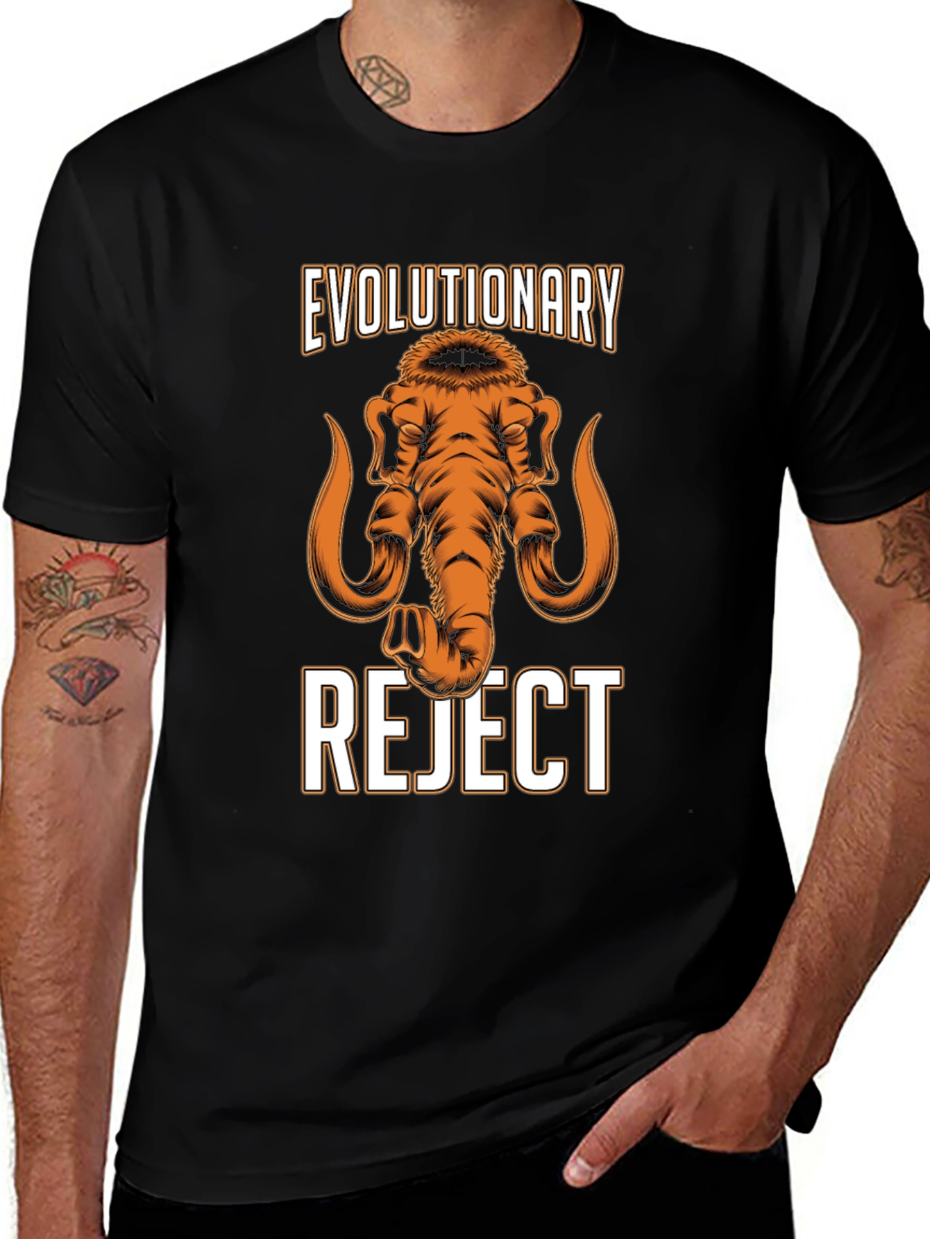 Variant 16 of Evolutionary Reject Mammoth Graphic T-Shirt