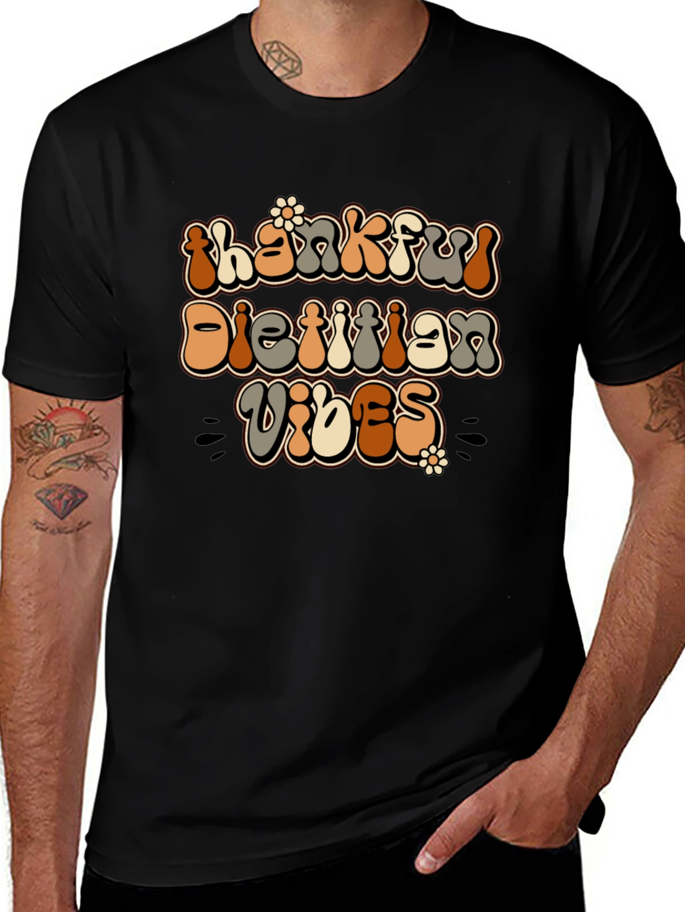 Variant 26 of Thankful Dietitian Vibes Graphic Tee