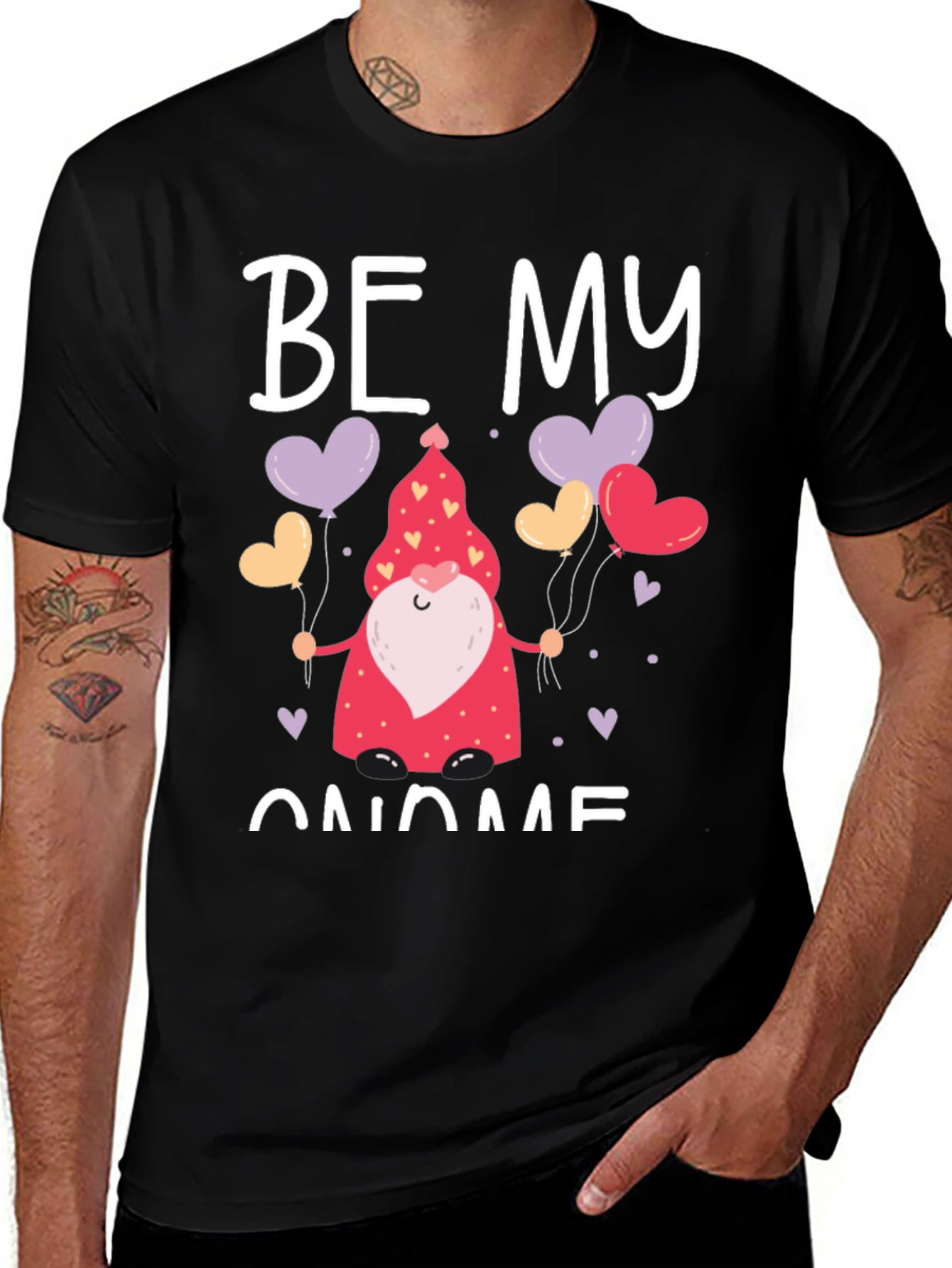 Variant 14 of Be My Gnome Valentine's Day Graphic Tee