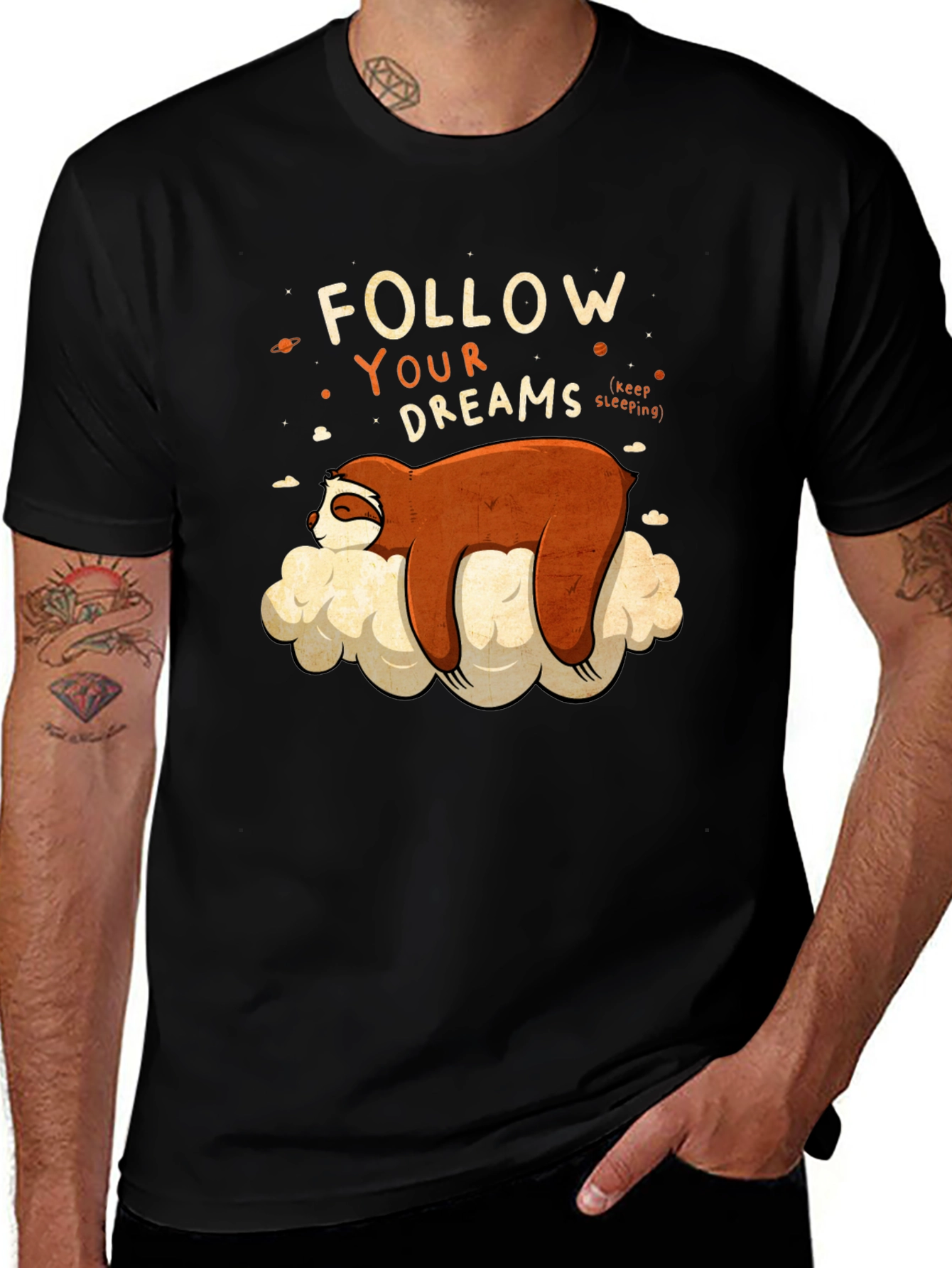 Variant 10 of Sloth Follow Your Dreams Graphic Tee