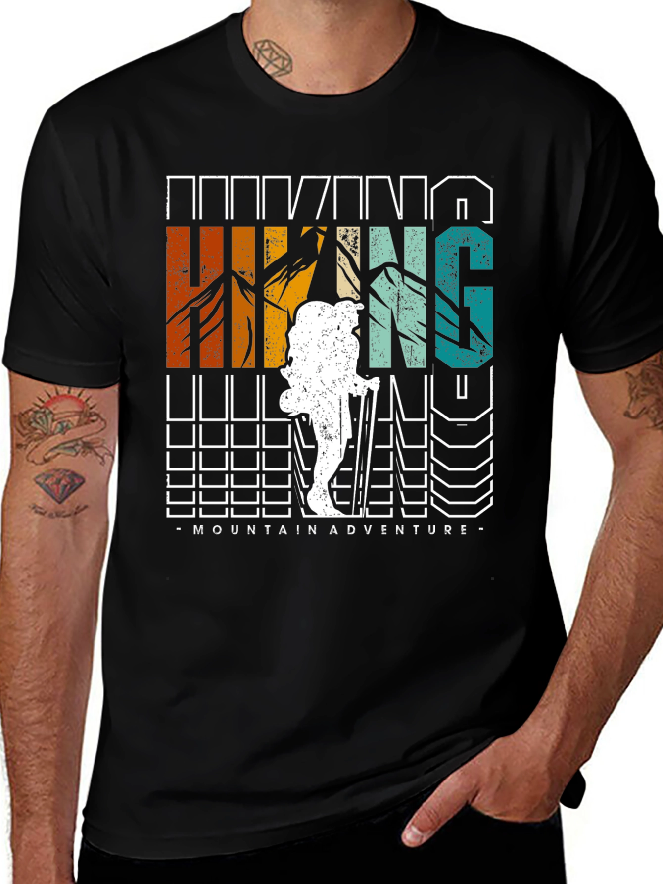 Variant 28 of Hiking Mountain Adventure Graphic Tee