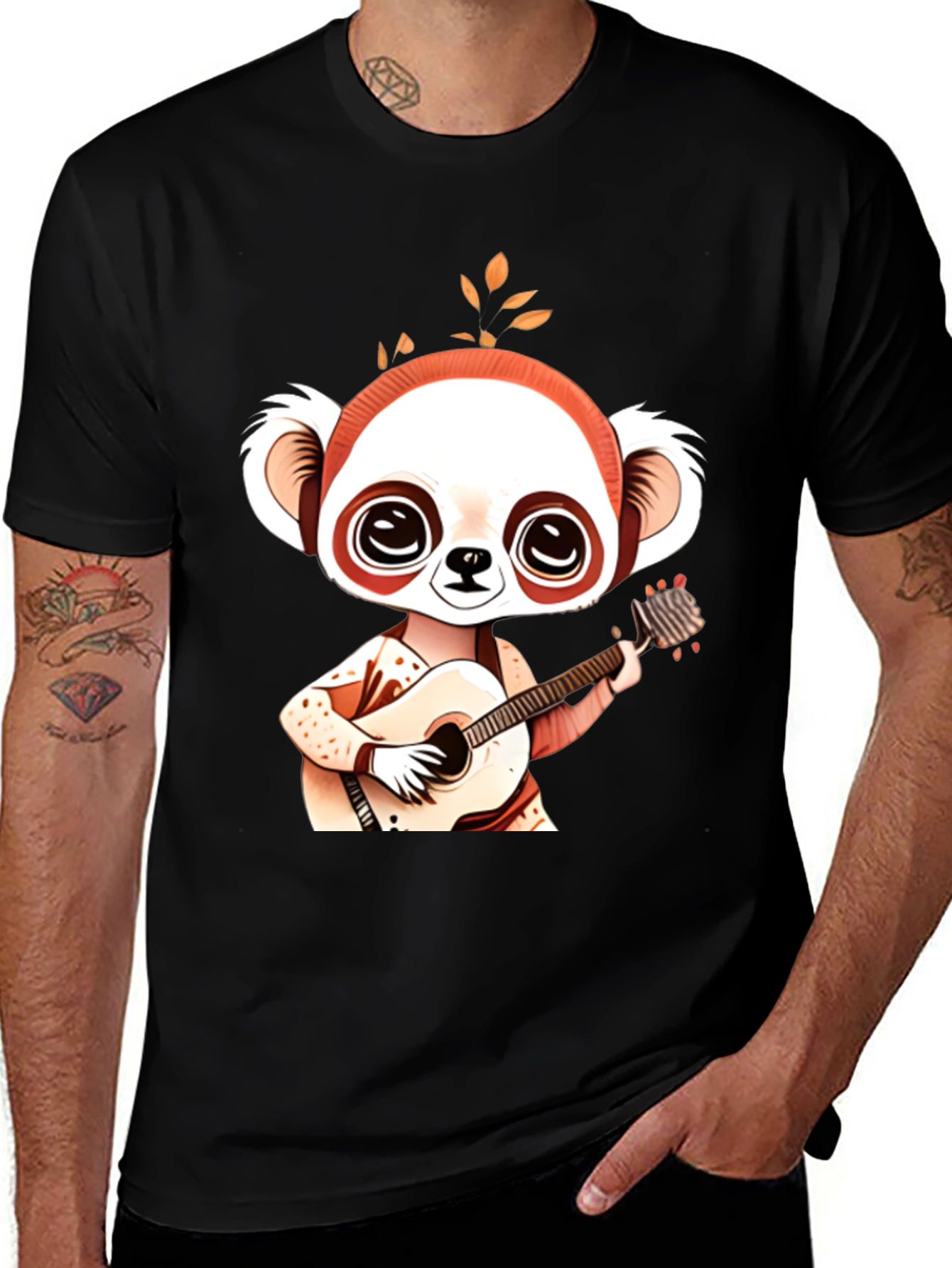 Variant 8 of Cool Koala Guitarist Graphic Tee - Unisex