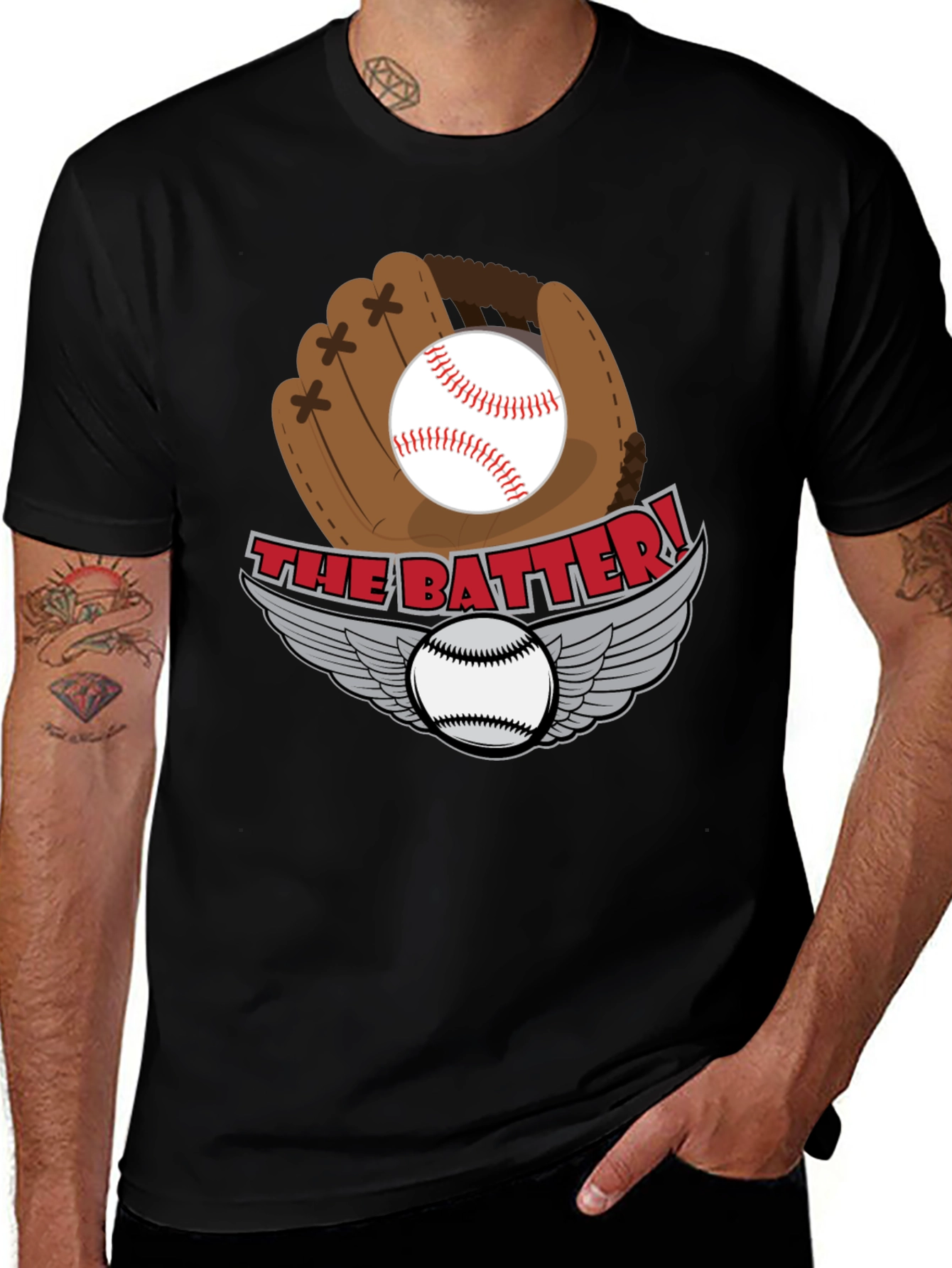 Variant 12 of The Batter! Baseball Graphic T-Shirt