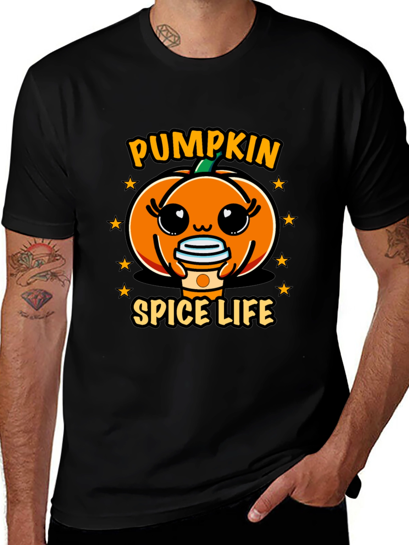 Variant 21 of Pumpkin Spice Life Black T-Shirt