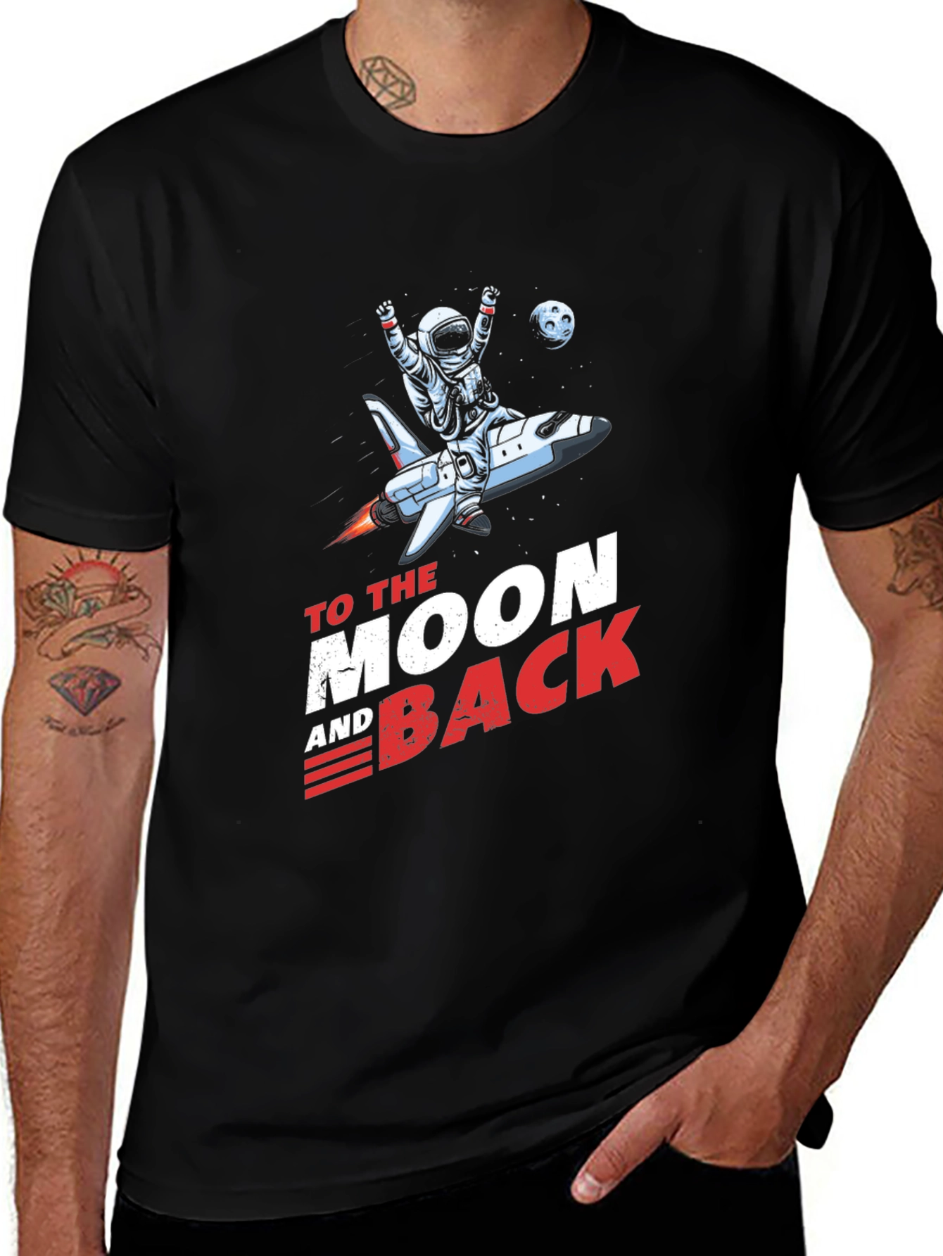 Variant 22 of To the Moon and Back Graphic T-Shirt