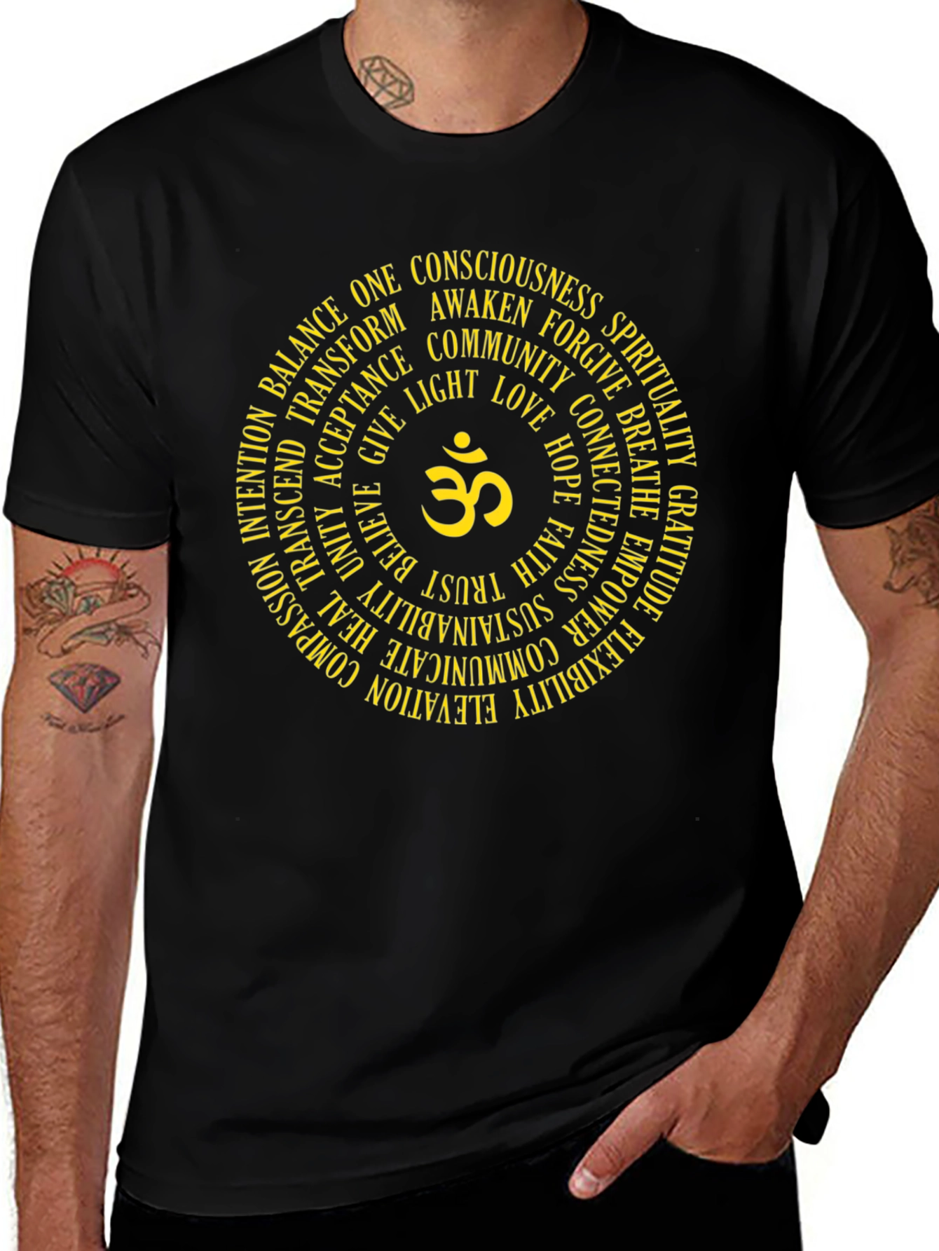 Om Circle Graphic Tee - Spiritual, Conscious Design