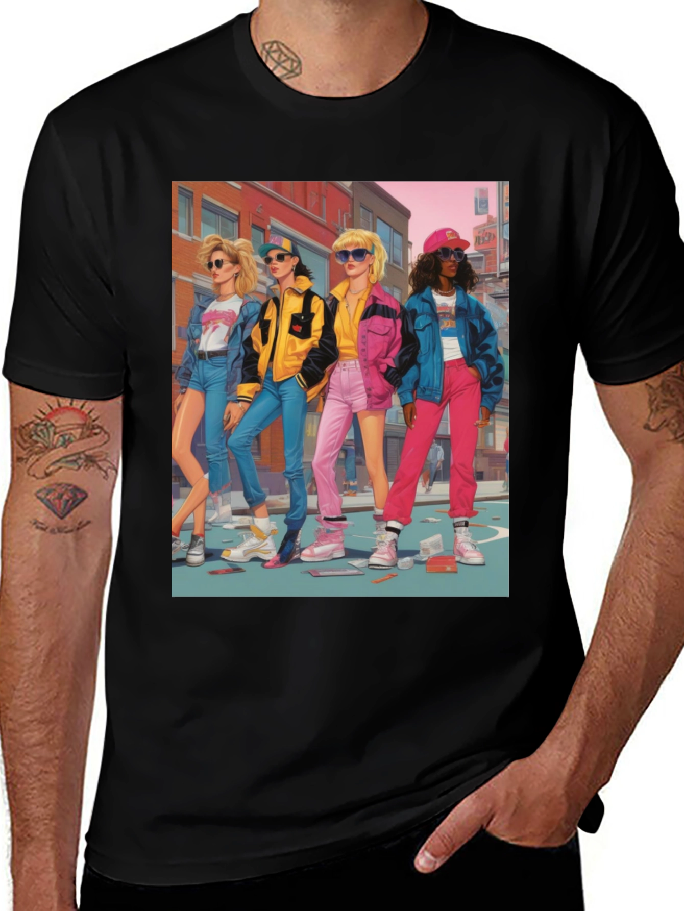 Variant 29 of Retro 80s Pop Art Style T-Shirt