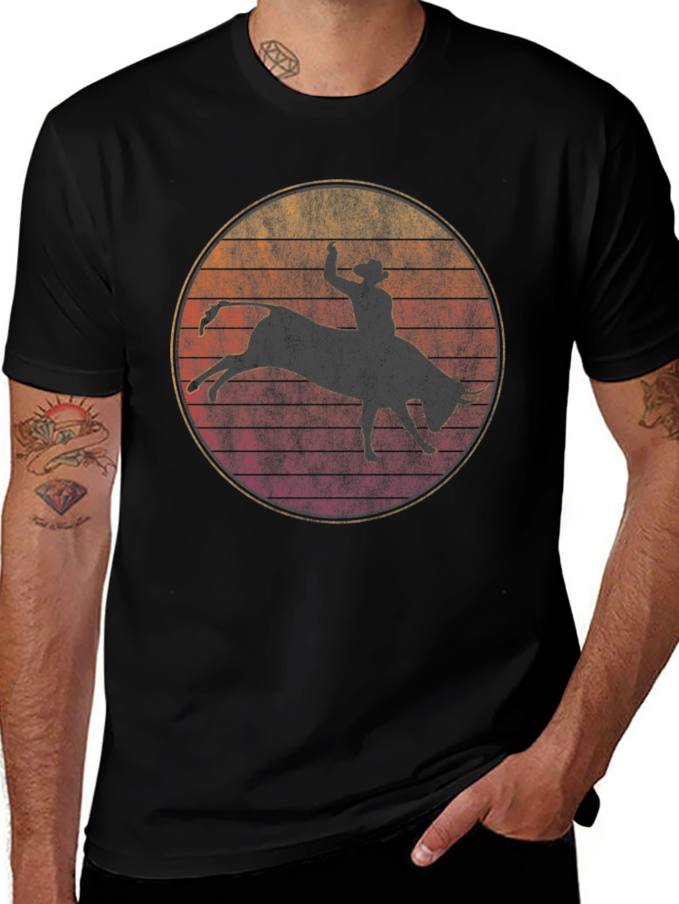 Variant 14 of Rodeo Bull Rider Graphic T-Shirt