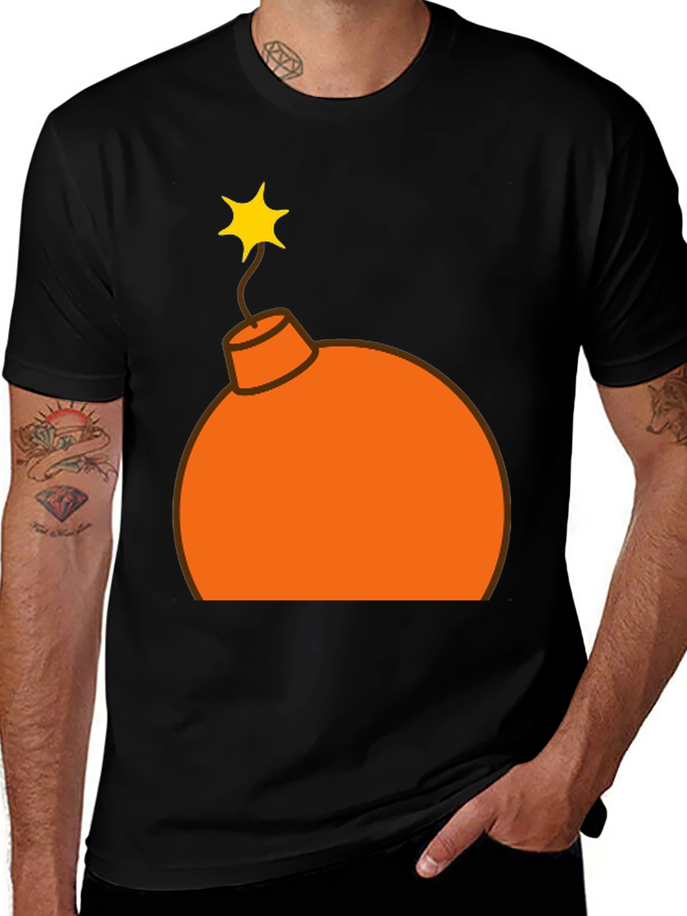 Variant 29 of Novelty Bomb Graphic T-Shirt - Black