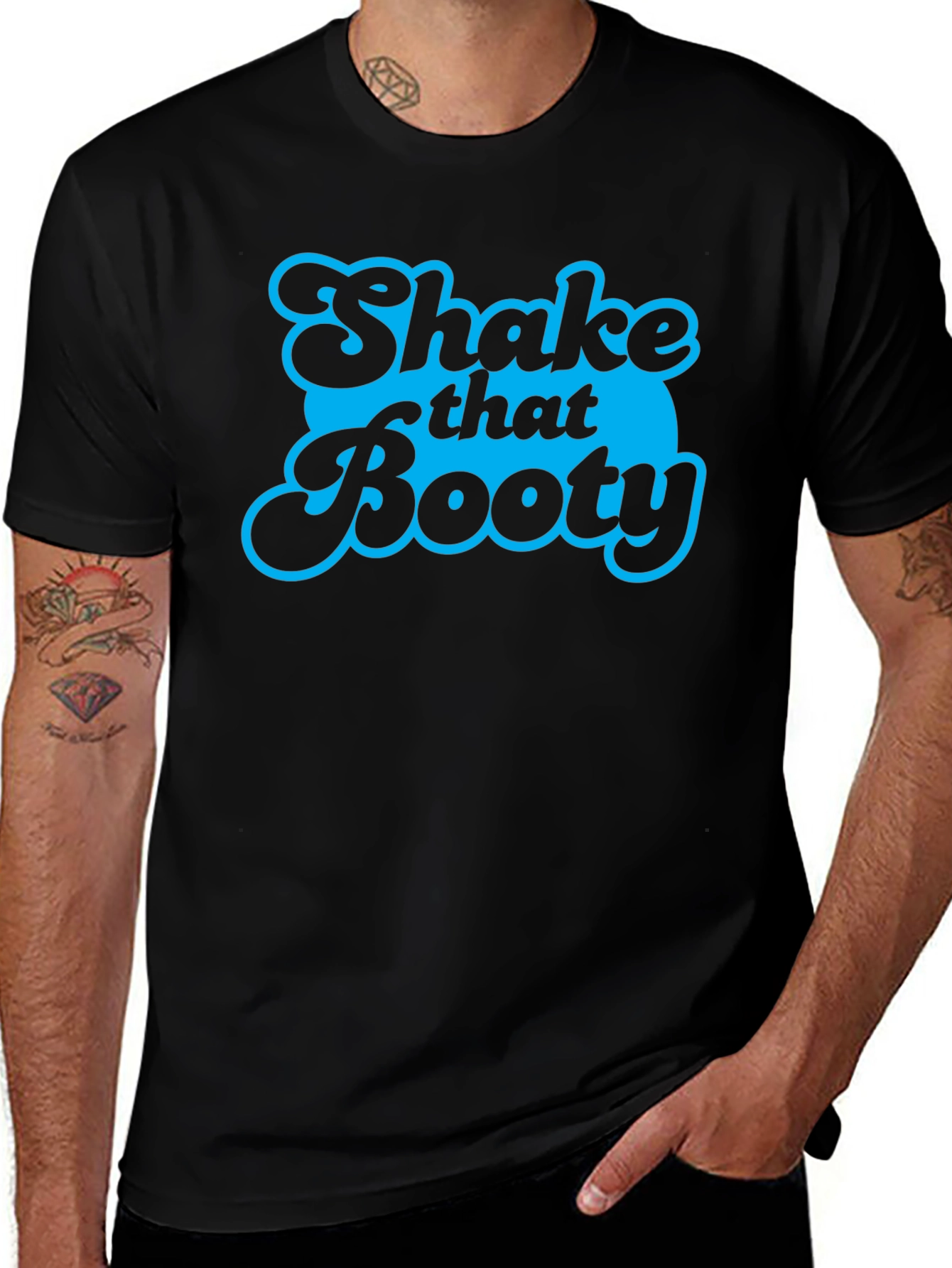 Variant 28 of Shake That Booty Graphic T-Shirt - Funny Retro Style