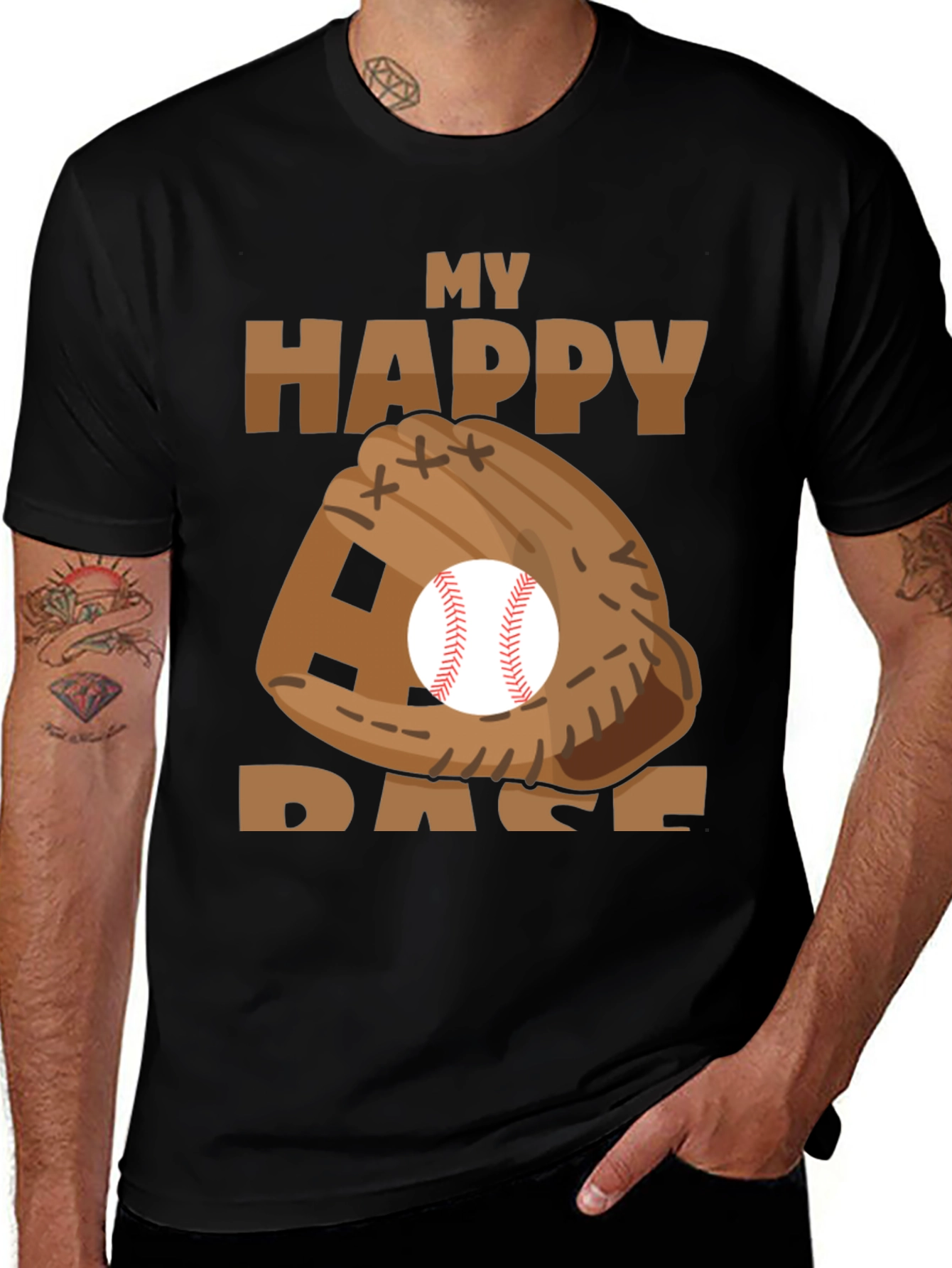 My Happy Base Baseball T-Shirt
