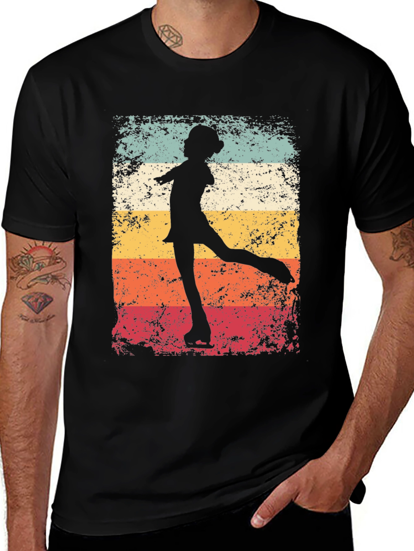 Variant 30 of Retro Ice Skating T-Shirt - Vintage Style