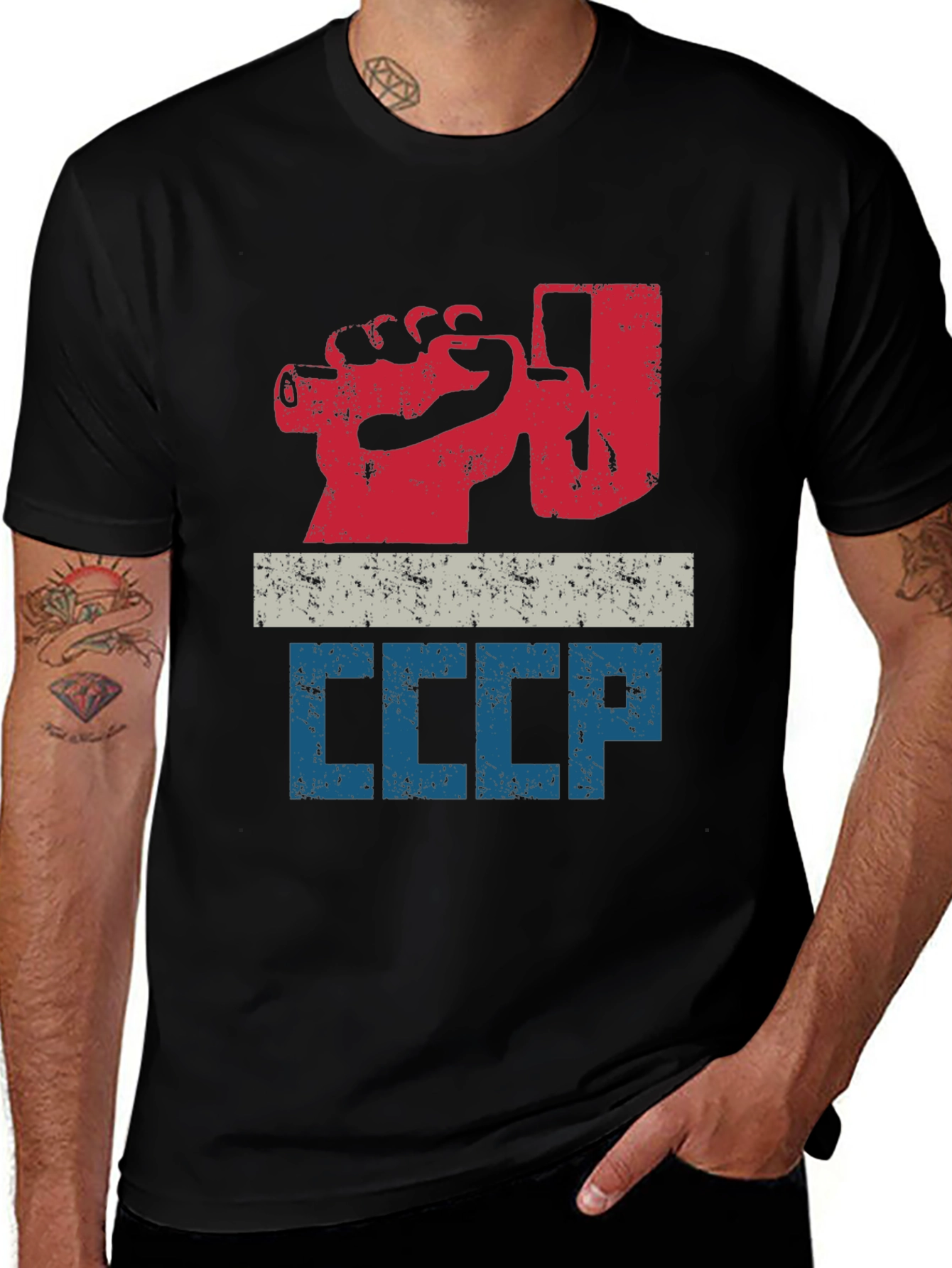 CCCP Fist T-Shirt - Retro USSR Design Tee