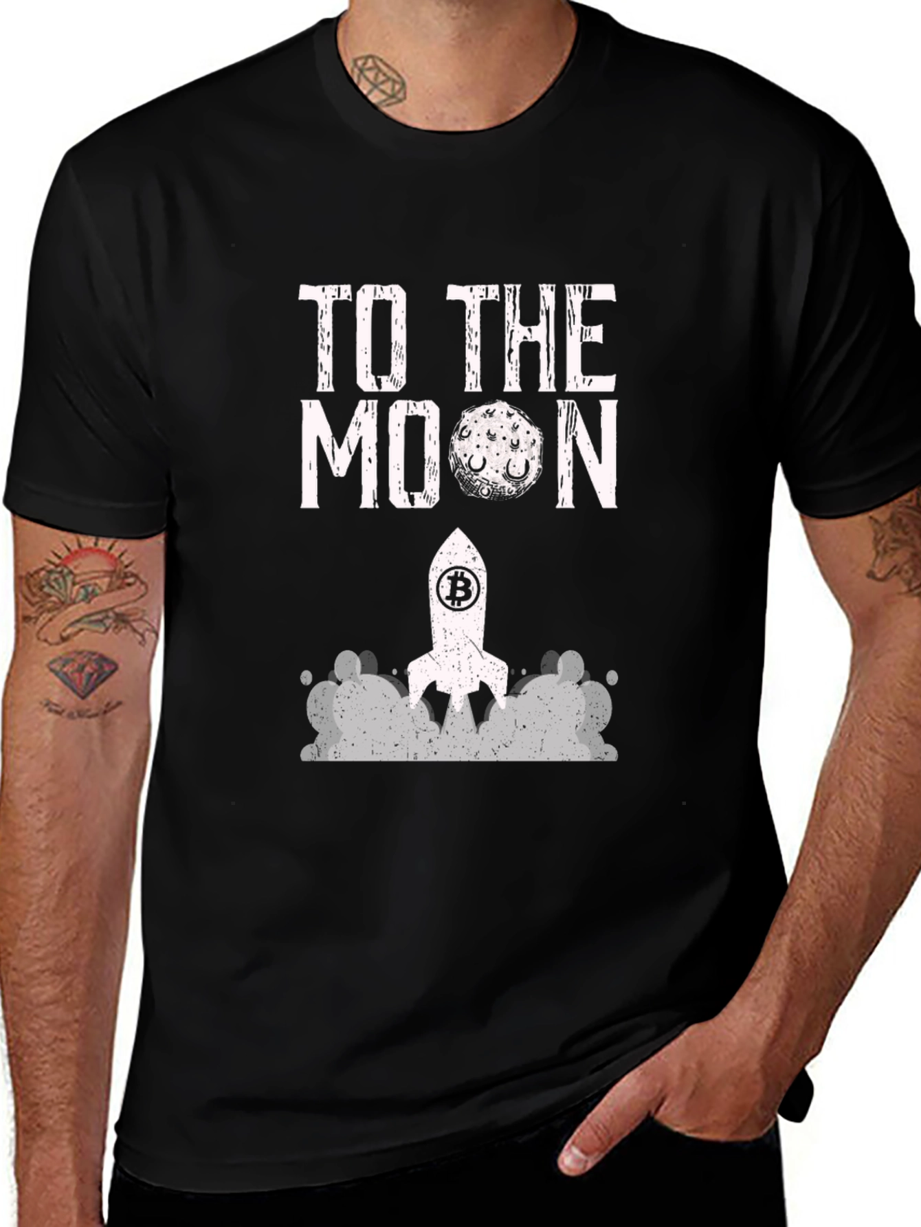 Variant 9 of Bitcoin To The Moon Graphic Tee