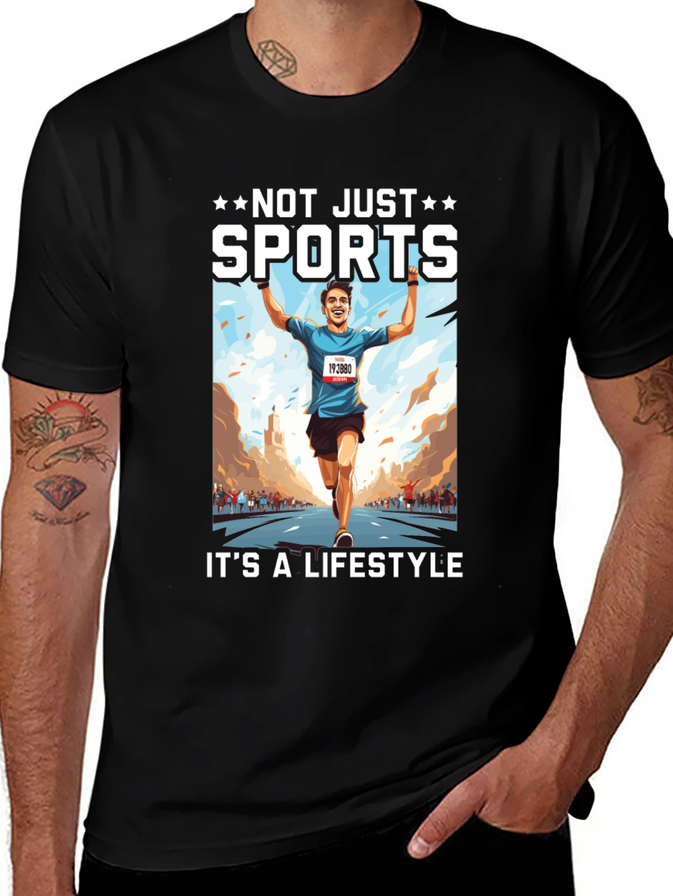 Variant 14 of Sports Lifestyle Graphic T-Shirt