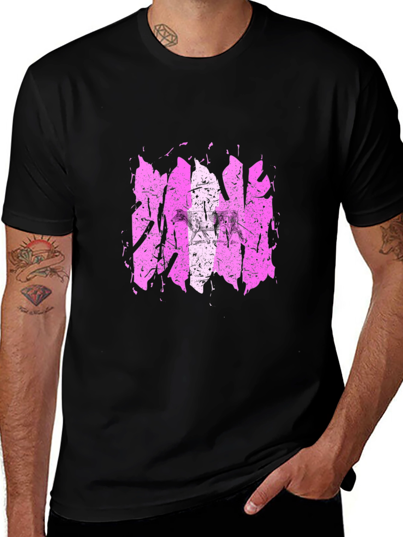 Variant 5 of Grunge Pink Graphic Tee
