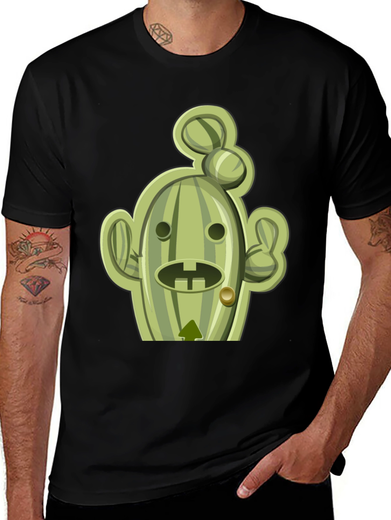 Variant 8 of Cactuar Style Graphic Print T-Shirt - Funky Design