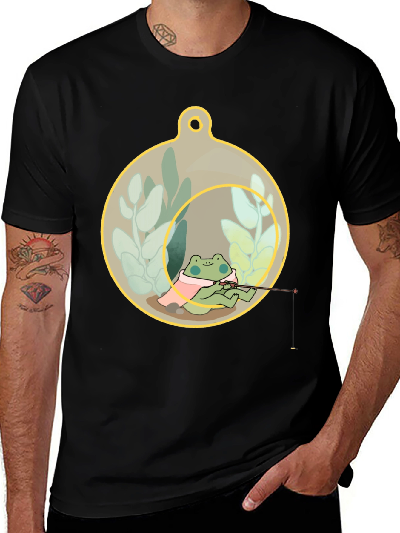 Variant 14 of Frog Fishing in a Terrarium T-Shirt