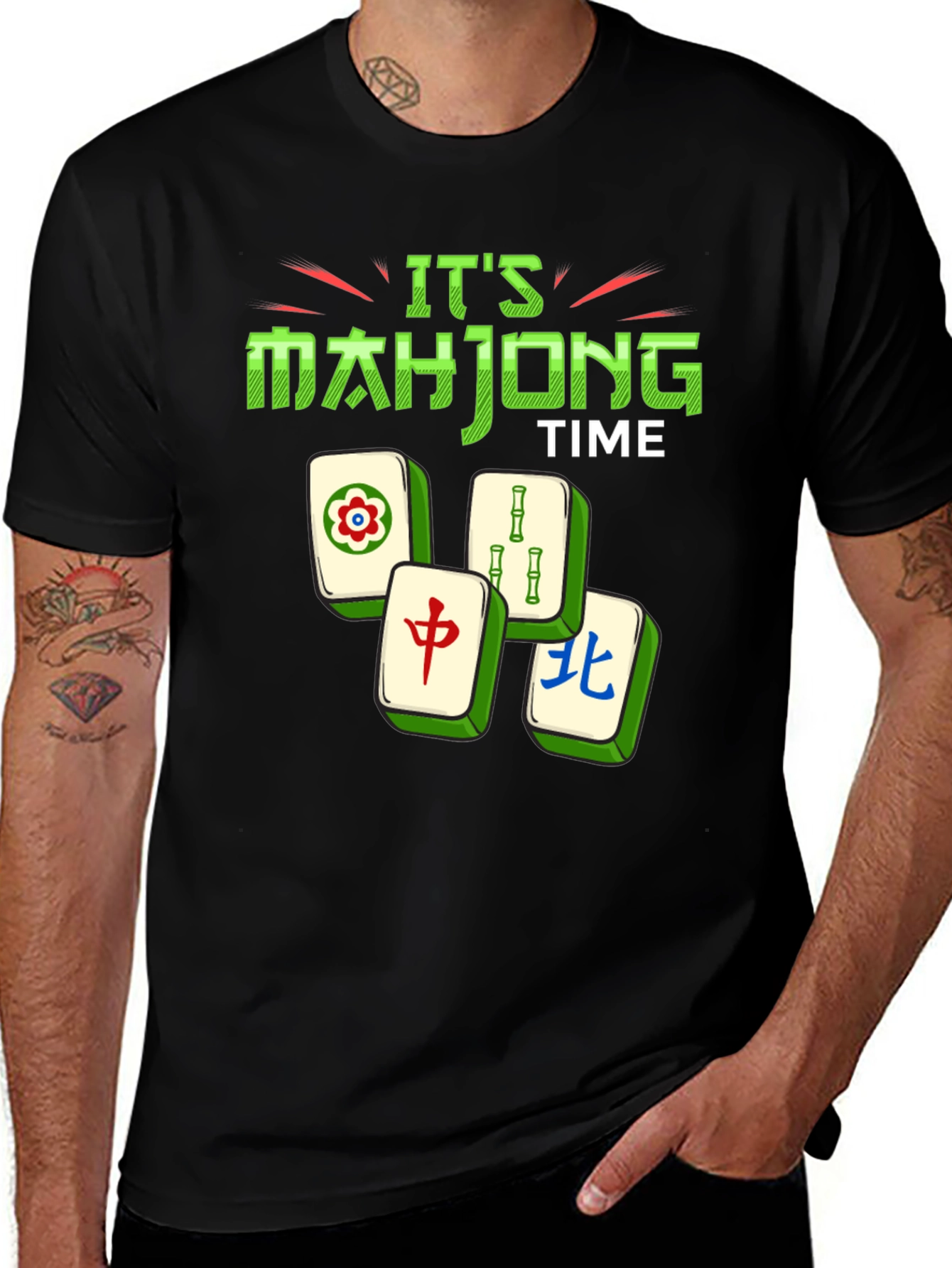 It's Mahjong Time T-Shirt - Game Night Apparel