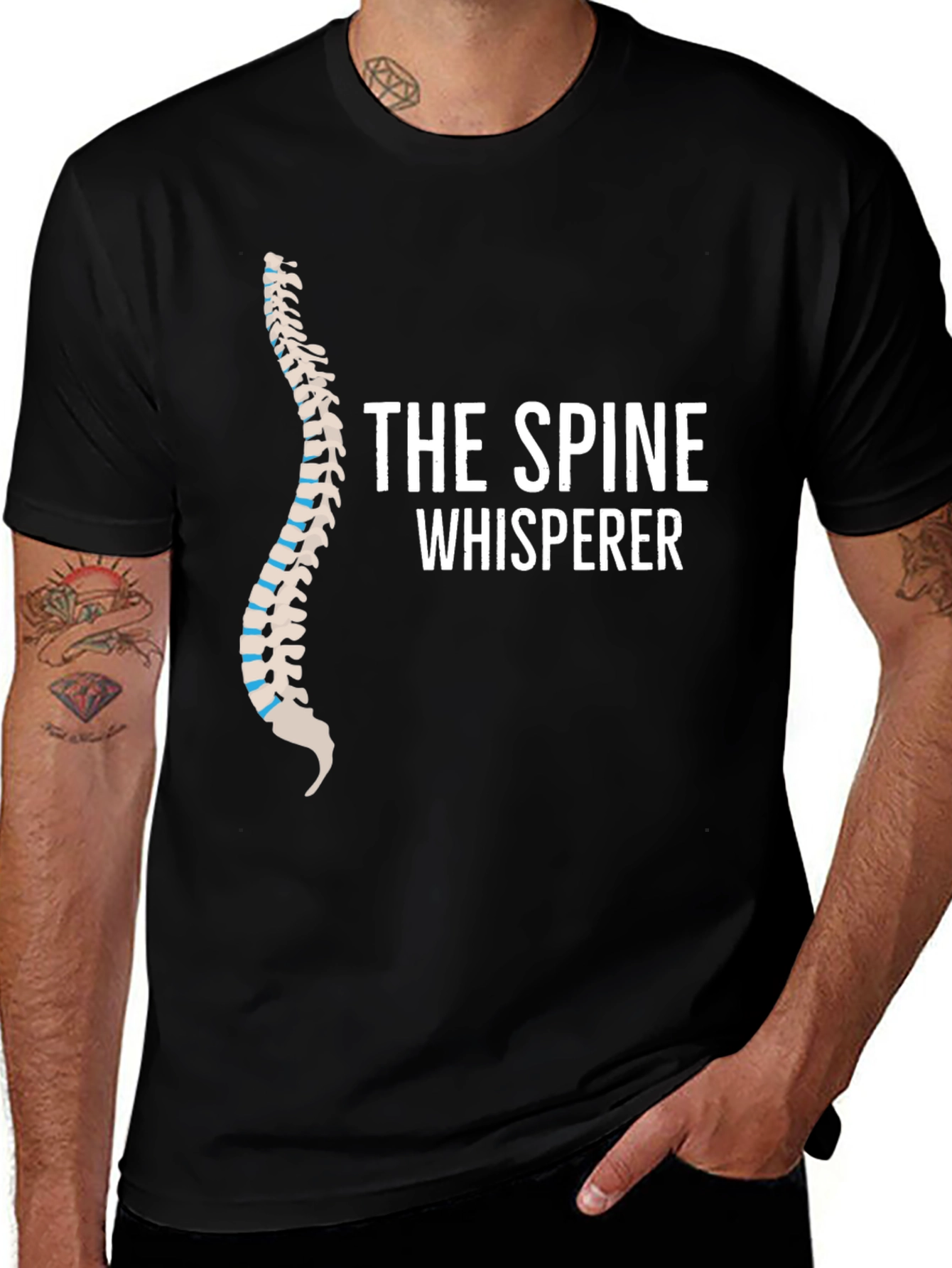 Variant 27 of The Spine Whisperer T-Shirt - Chiropractic Humor