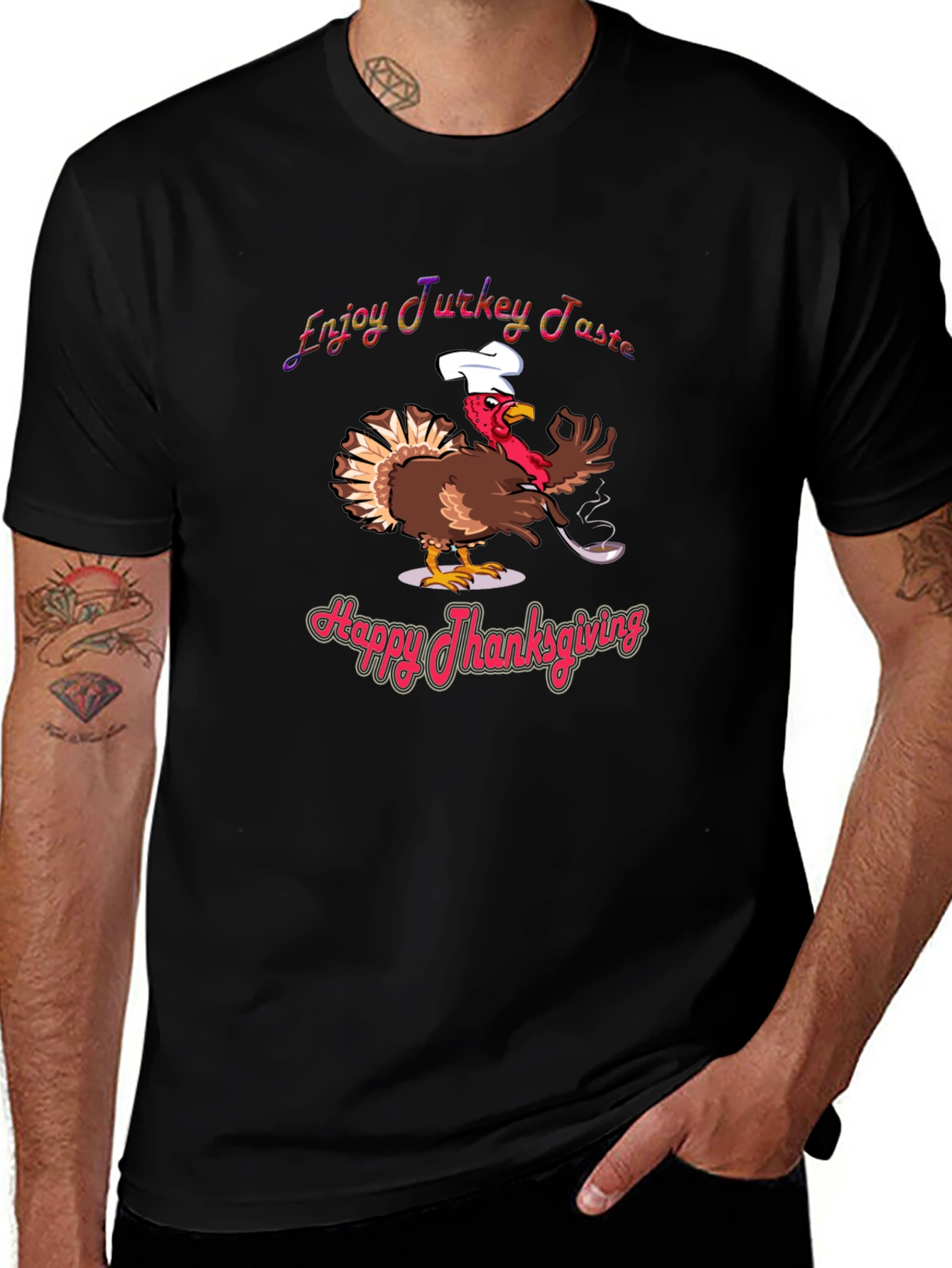 Thanksgiving Turkey Chef T-Shirt - Holiday Tee