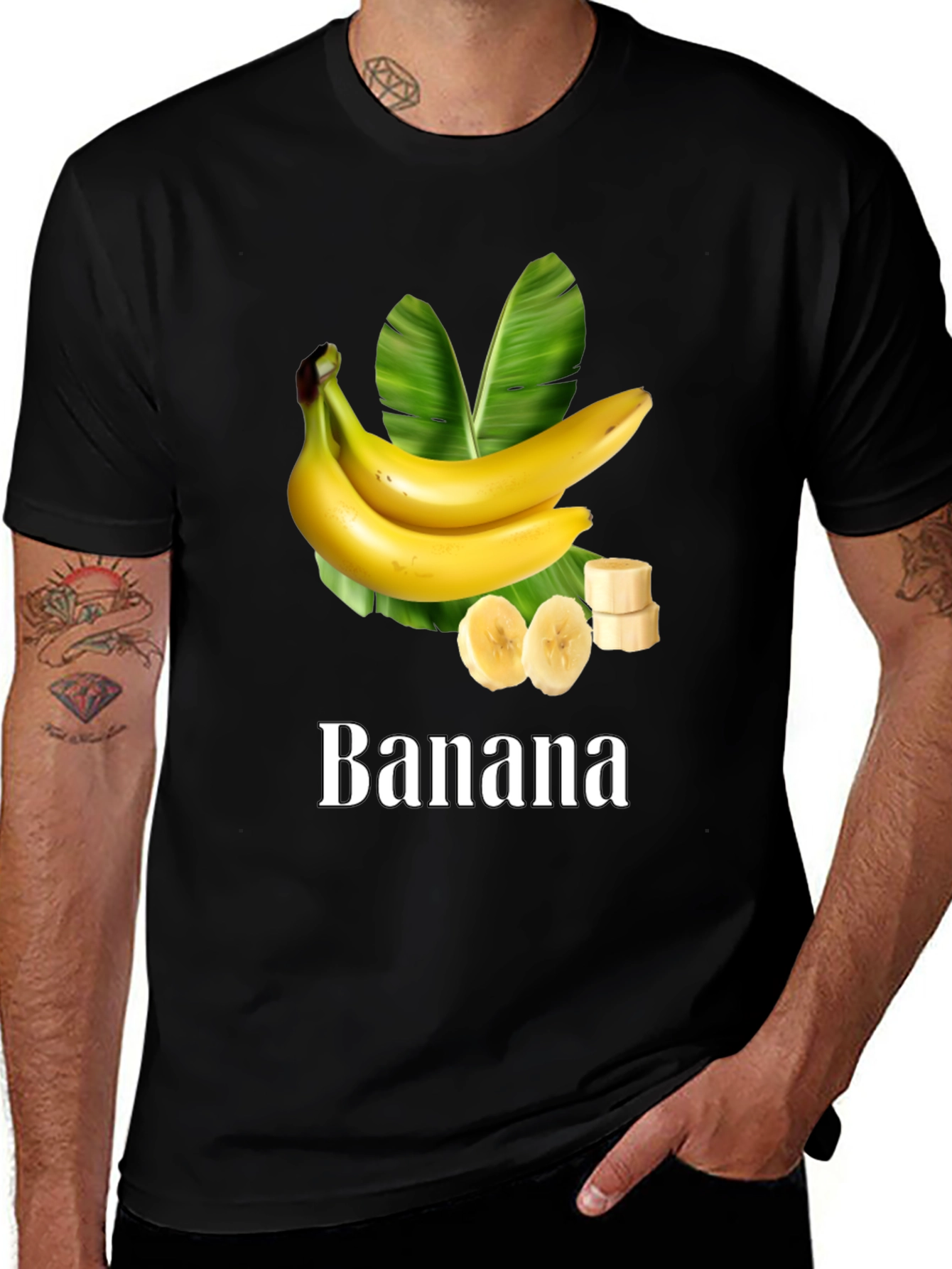 Variant 3 of Banana Graphic T-Shirt - Fruit Lover Tee
